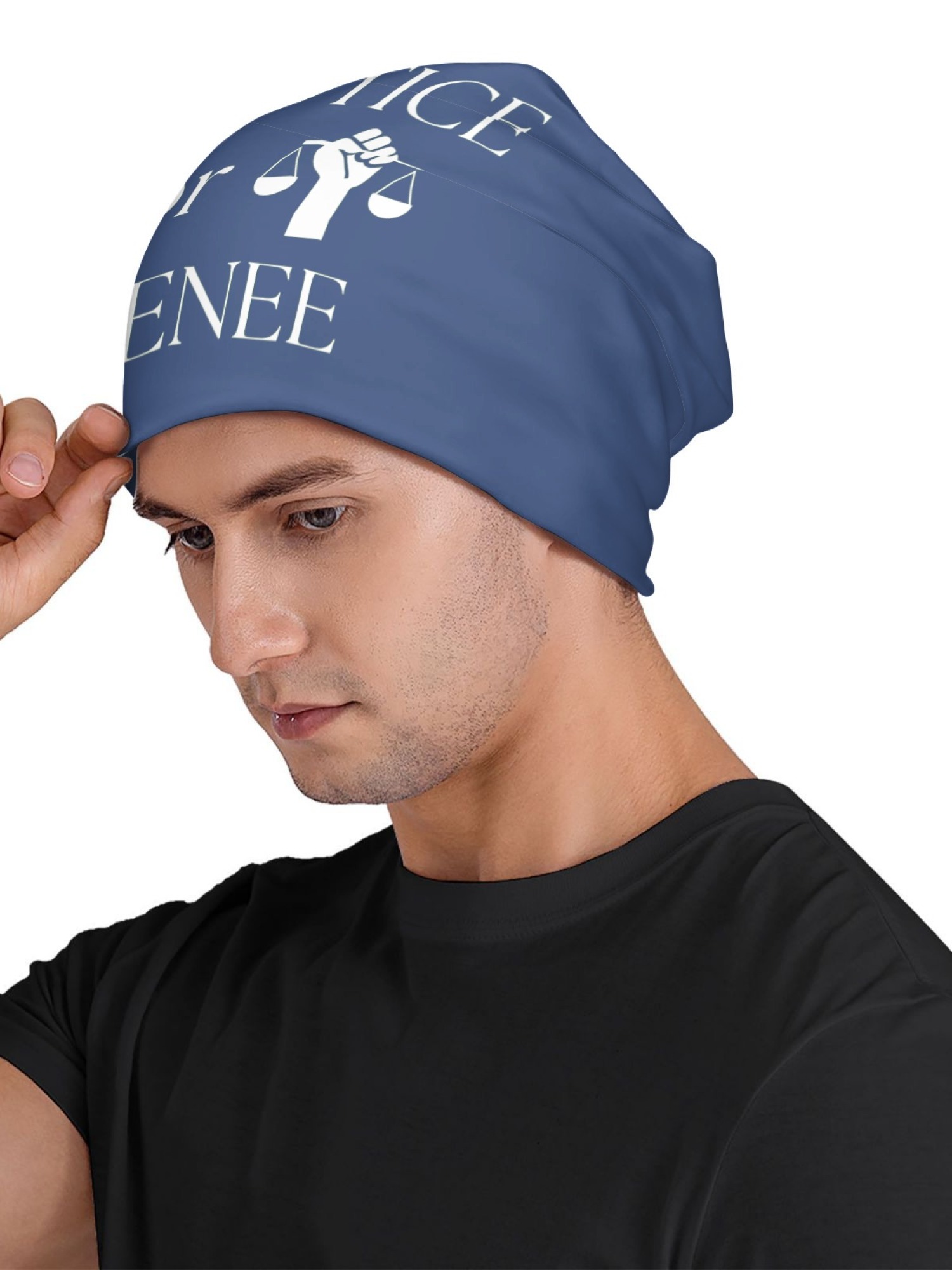 "Justice For Renee" Statement Beanie | Unisex Slouchy Knit Hat for Awareness & Support