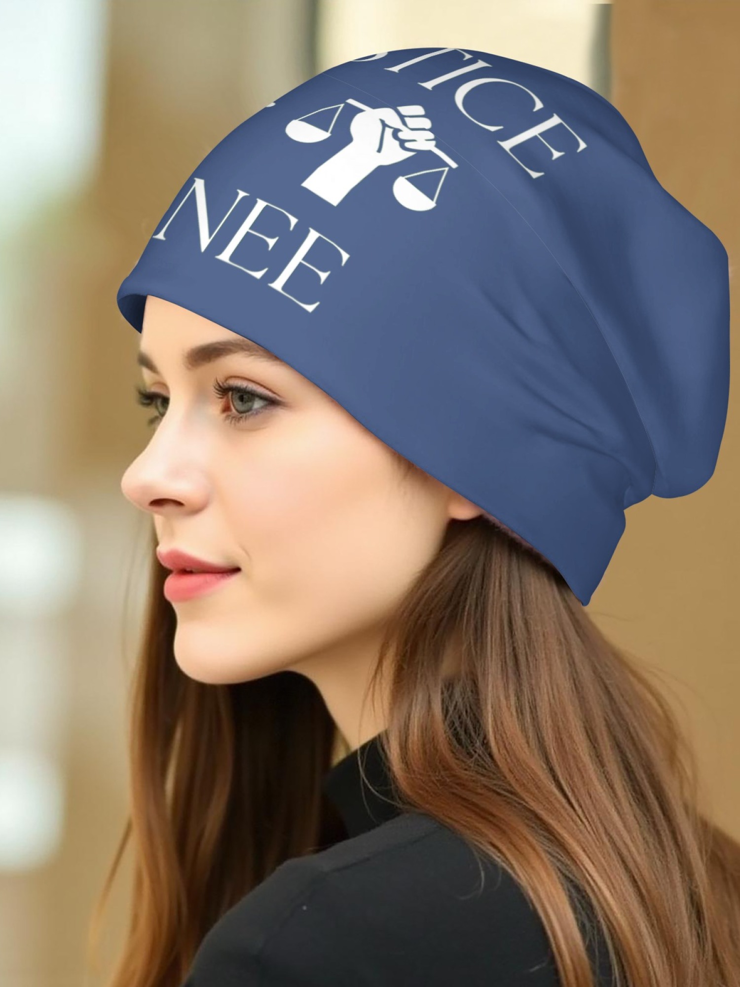 "Justice For Renee" Statement Beanie | Unisex Slouchy Knit Hat for Awareness & Support