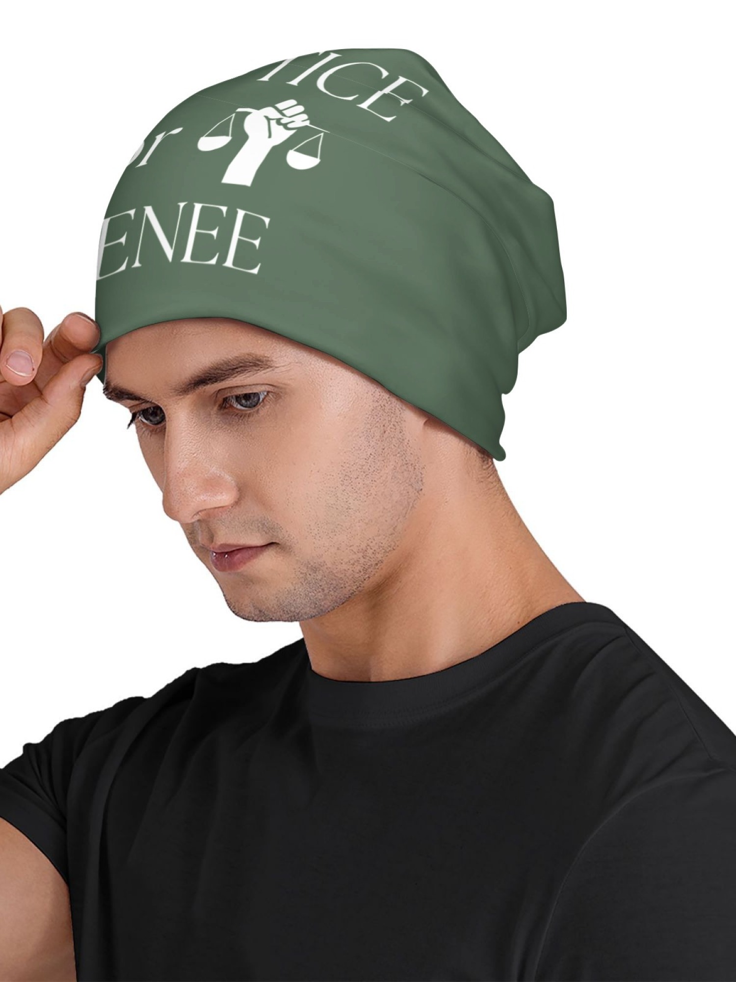 "Justice For Renee" Statement Beanie | Unisex Slouchy Knit Hat for Awareness & Support