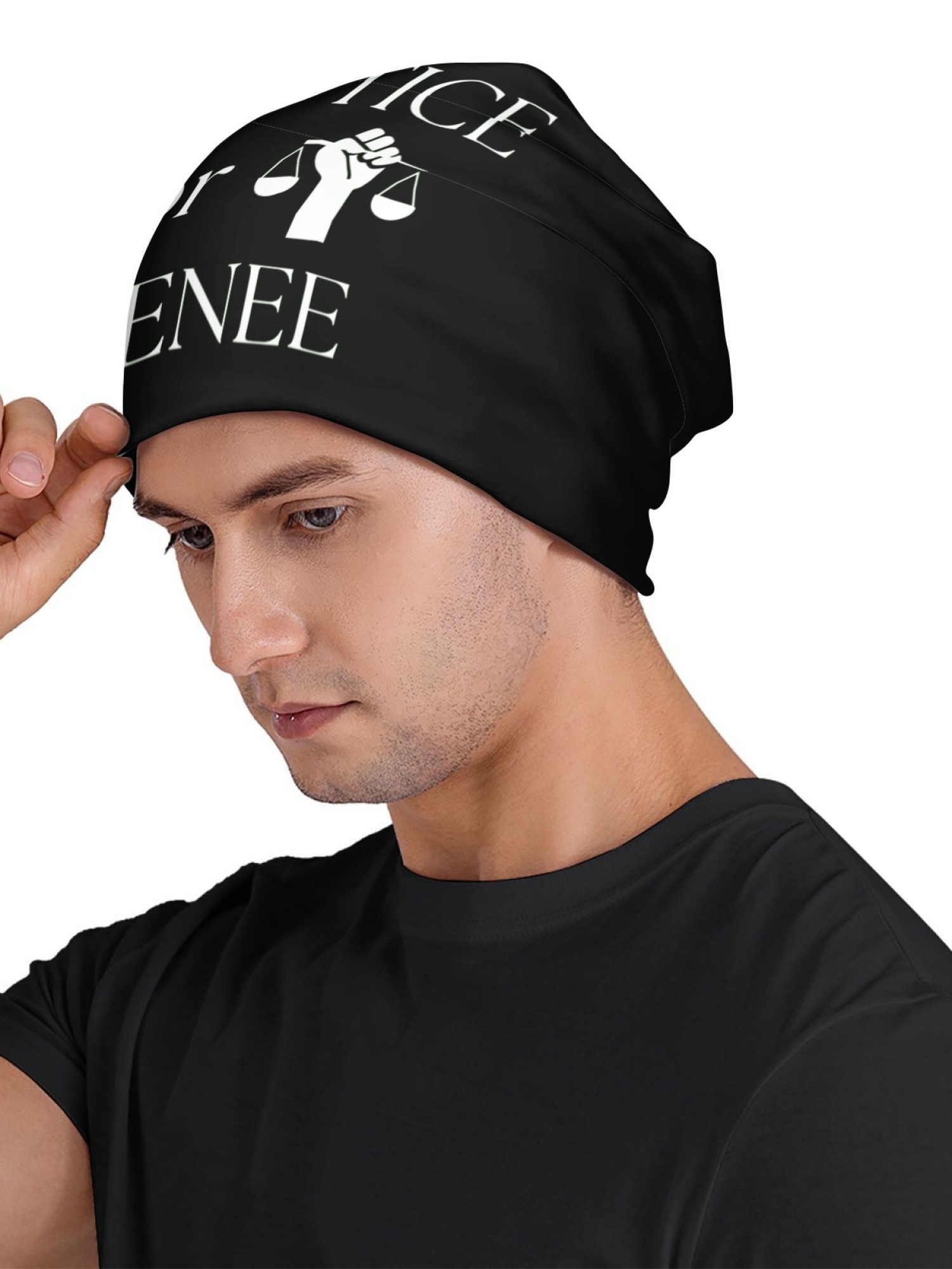 "Justice For Renee" Statement Beanie | Unisex Slouchy Knit Hat for Awareness & Support