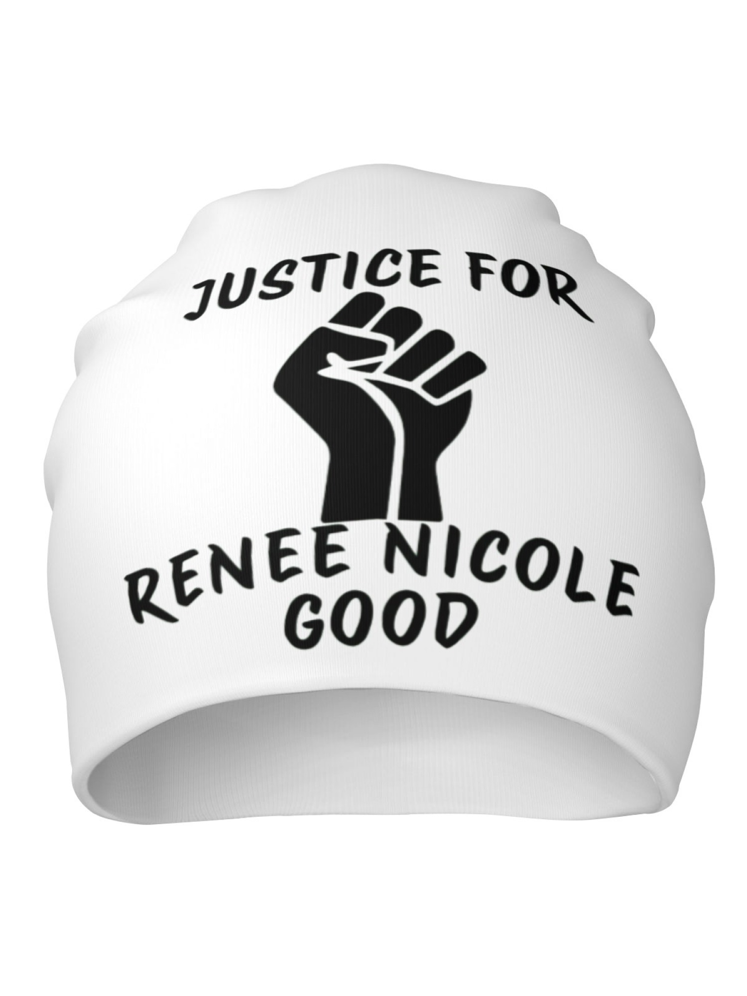 "Justice For Renee Nicole Good" Awareness Beanie | Unisex Slouchy Knit Hat