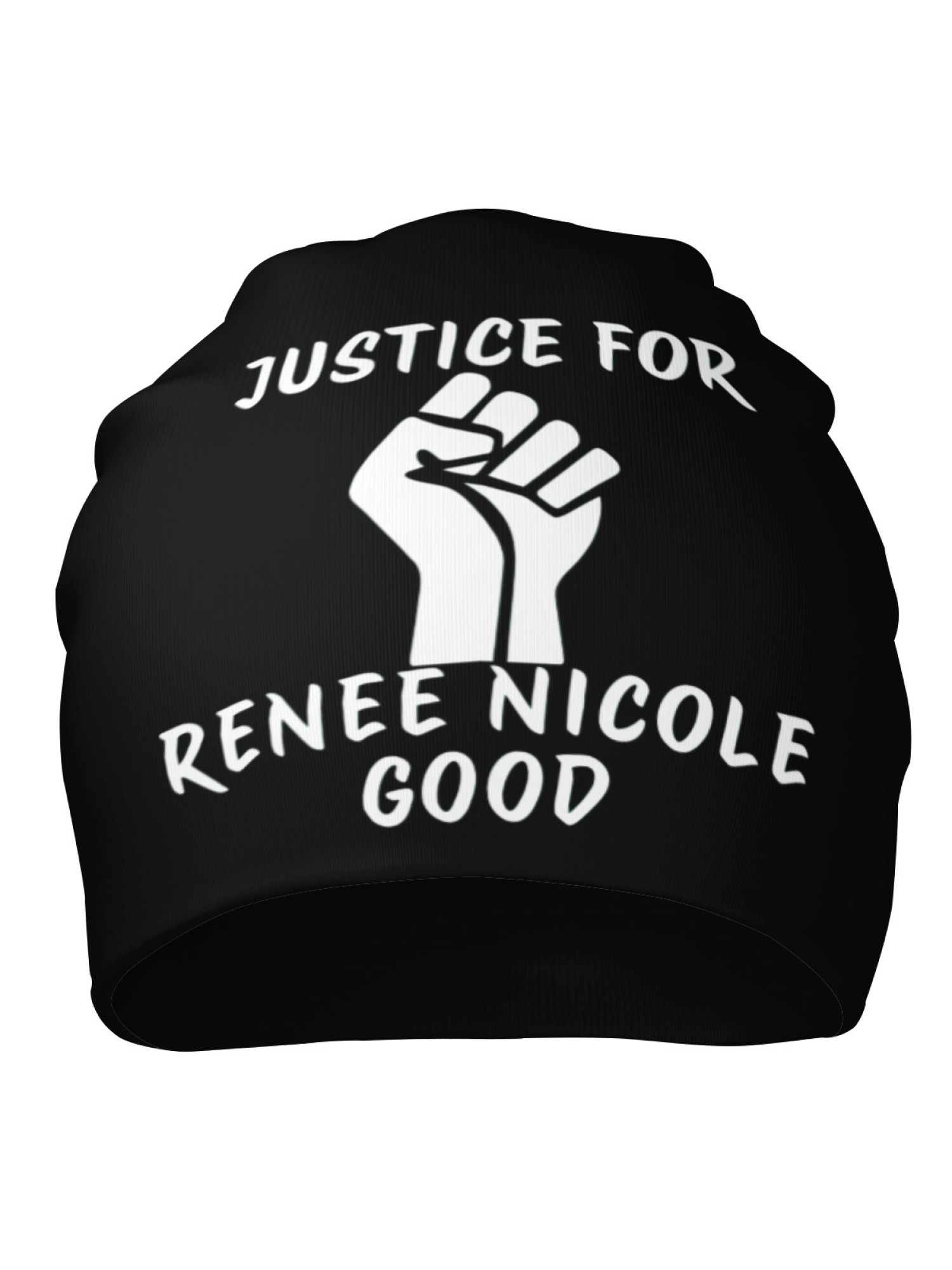 "Justice For Renee Nicole Good" Awareness Beanie | Unisex Slouchy Knit Hat