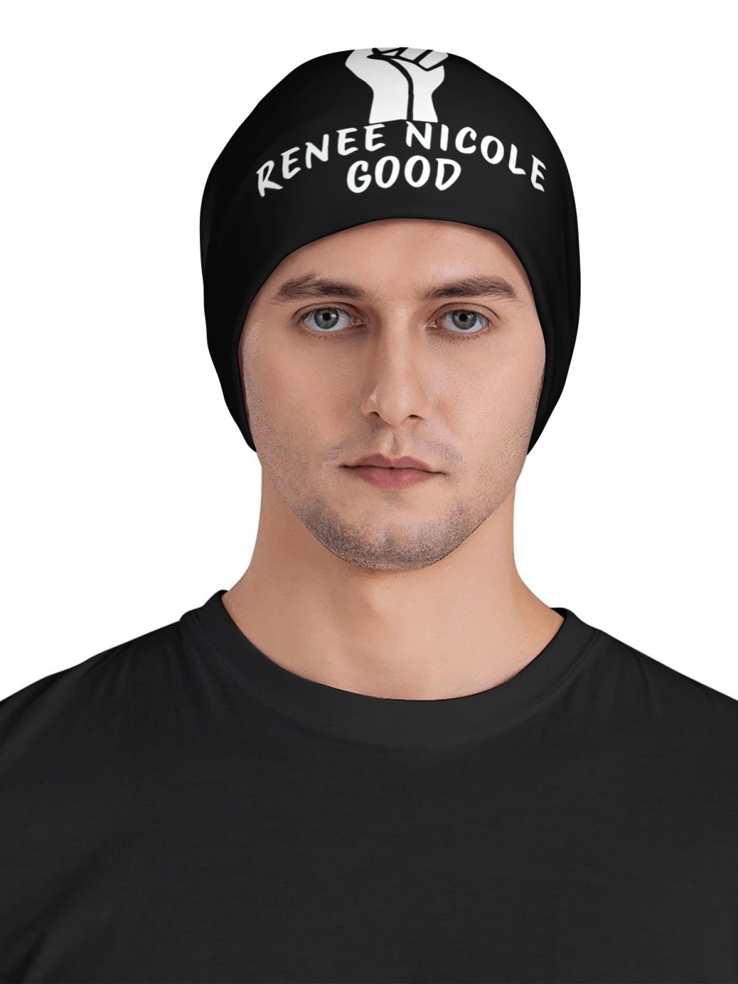 "Justice For Renee Nicole Good" Awareness Beanie | Unisex Slouchy Knit Hat