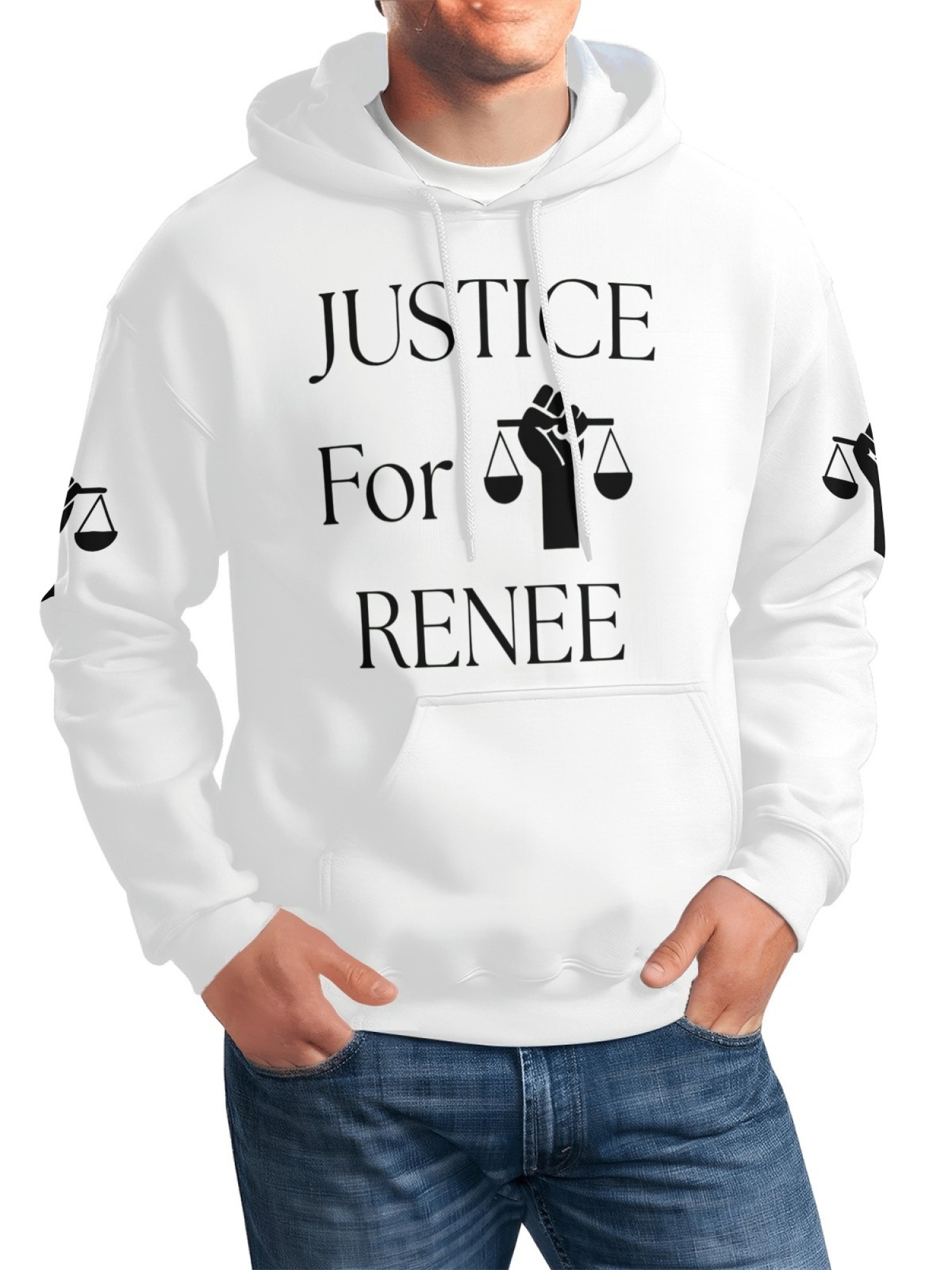 "Justice For Renee" Awareness Hoodie | Unisex Memorial Pullover with Sleeve Graphics