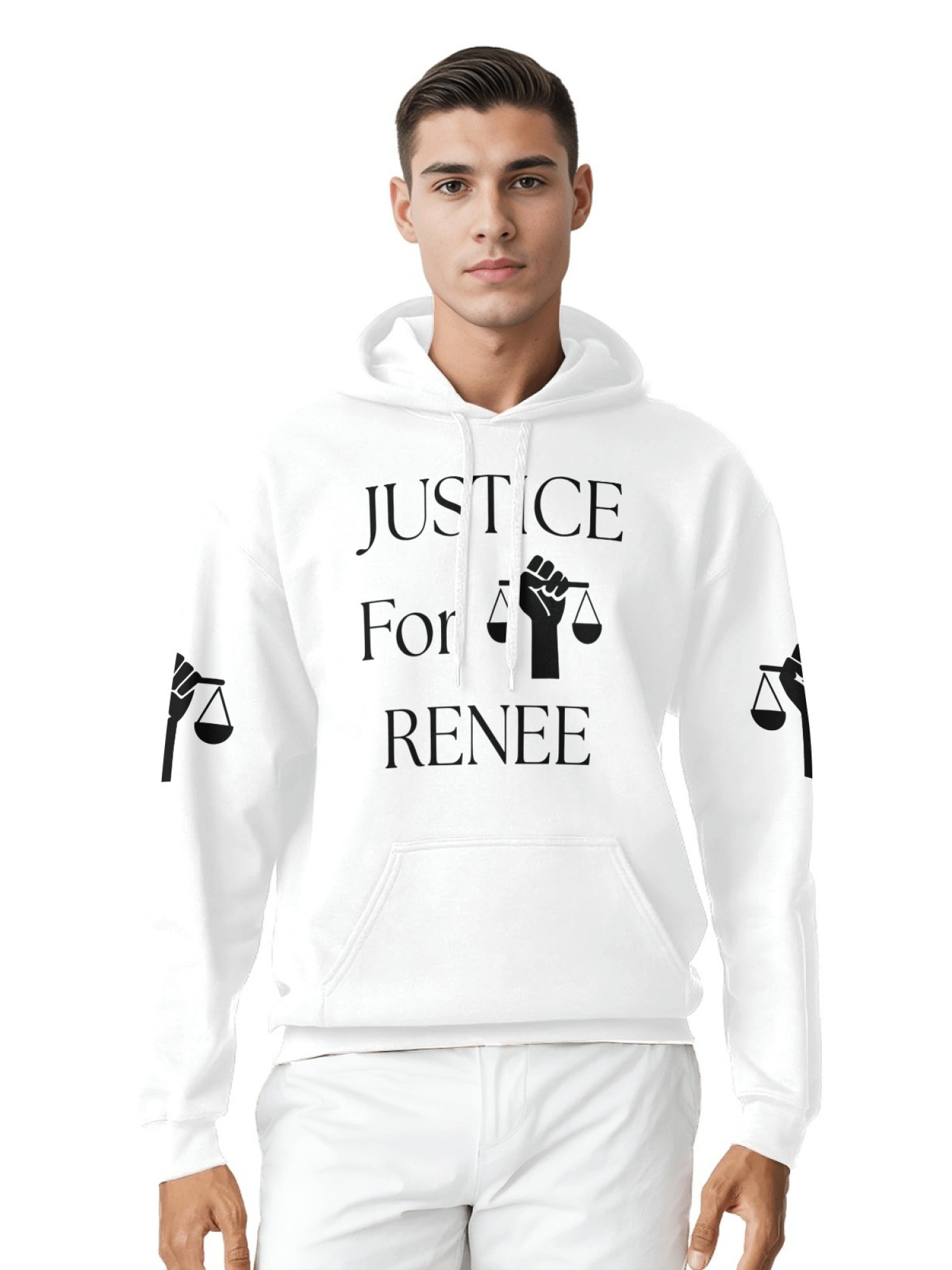 "Justice For Renee" Awareness Hoodie | Unisex Memorial Pullover with Sleeve Graphics