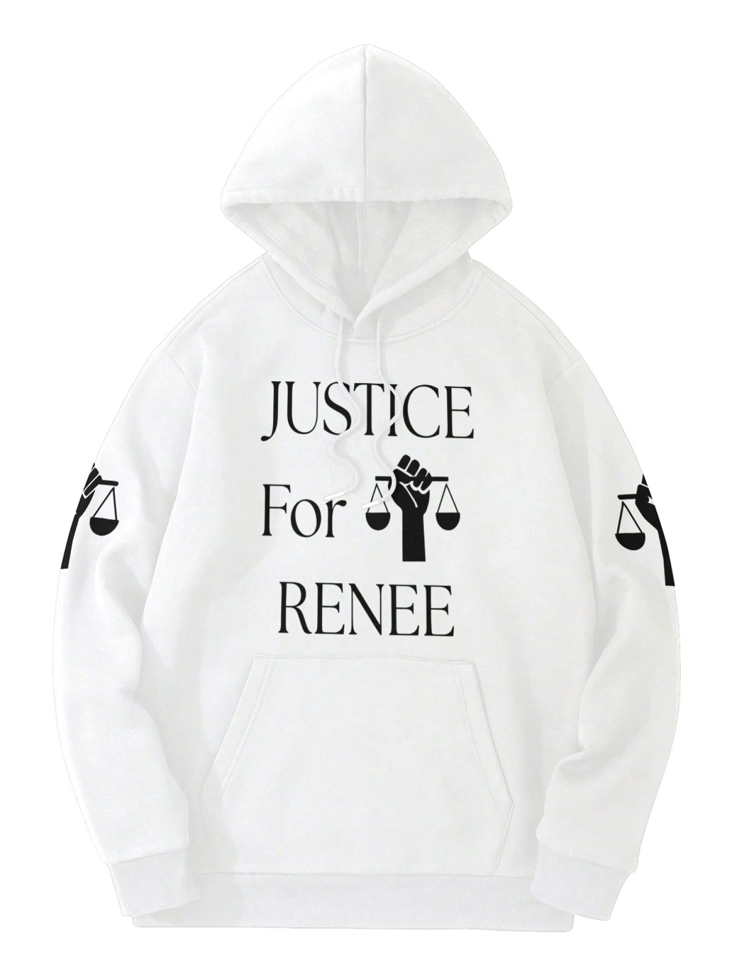"Justice For Renee" Awareness Hoodie | Unisex Memorial Pullover with Sleeve Graphics