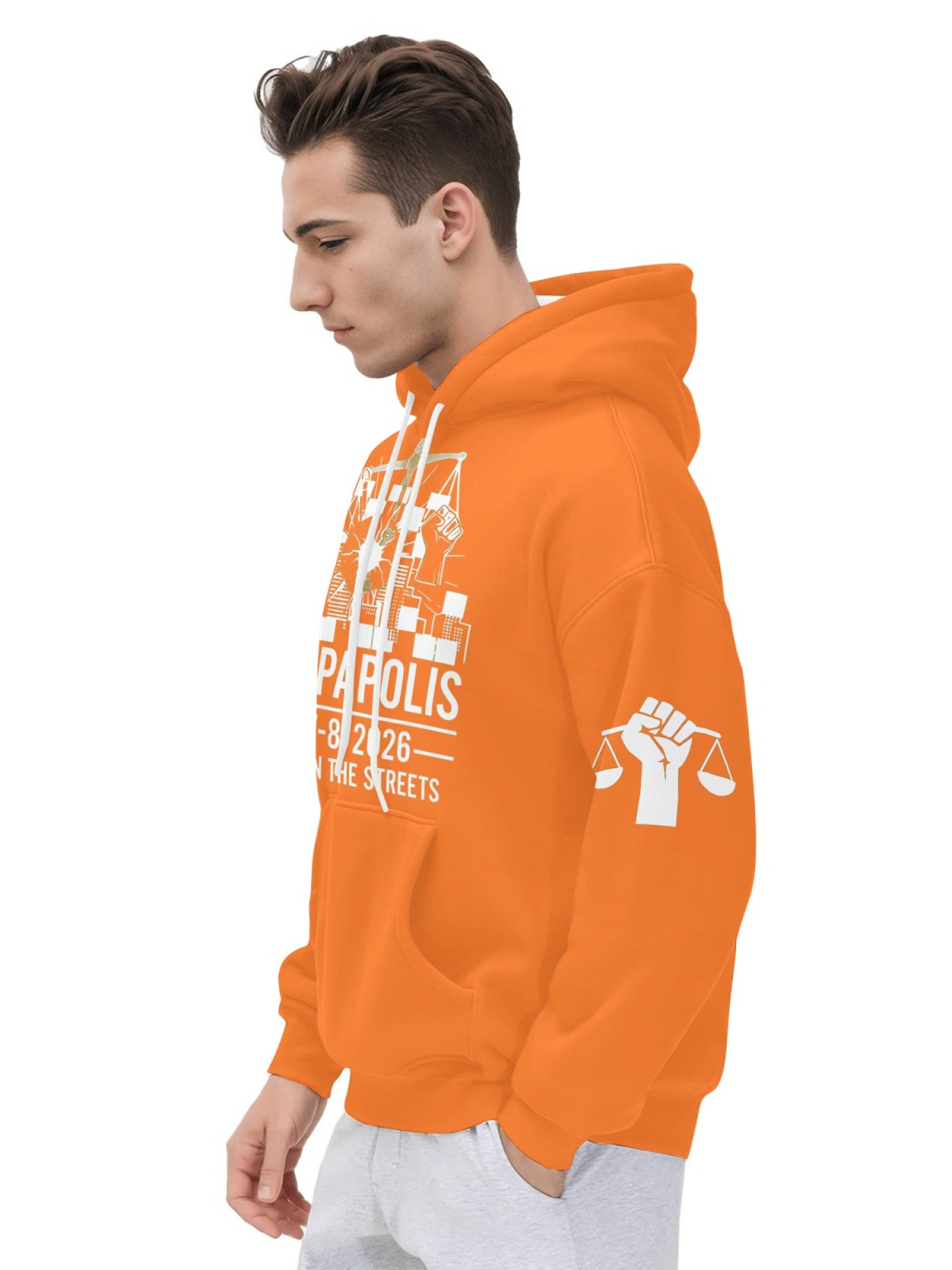 "Reckless In The Streets" Unisex Minneapolis Event Hoodie | Jan 7-8 2026 Commemorative Pullover with Sleeve Prints