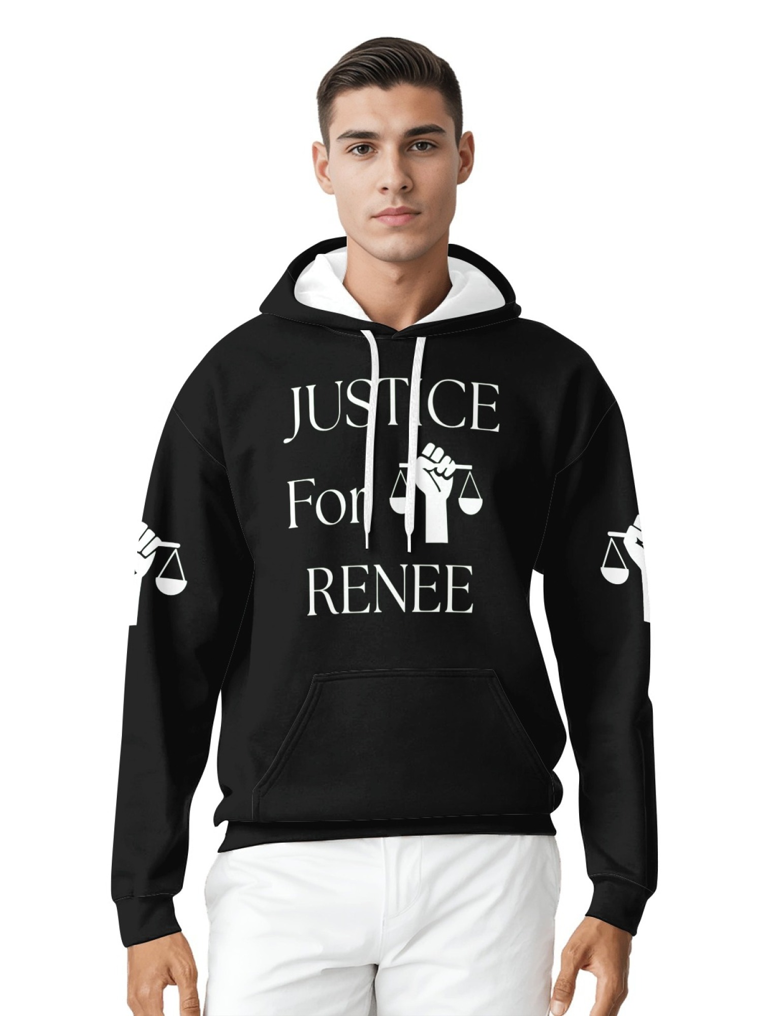 "Justice For Renee" Awareness Hoodie | Unisex Memorial Pullover with Sleeve Graphics