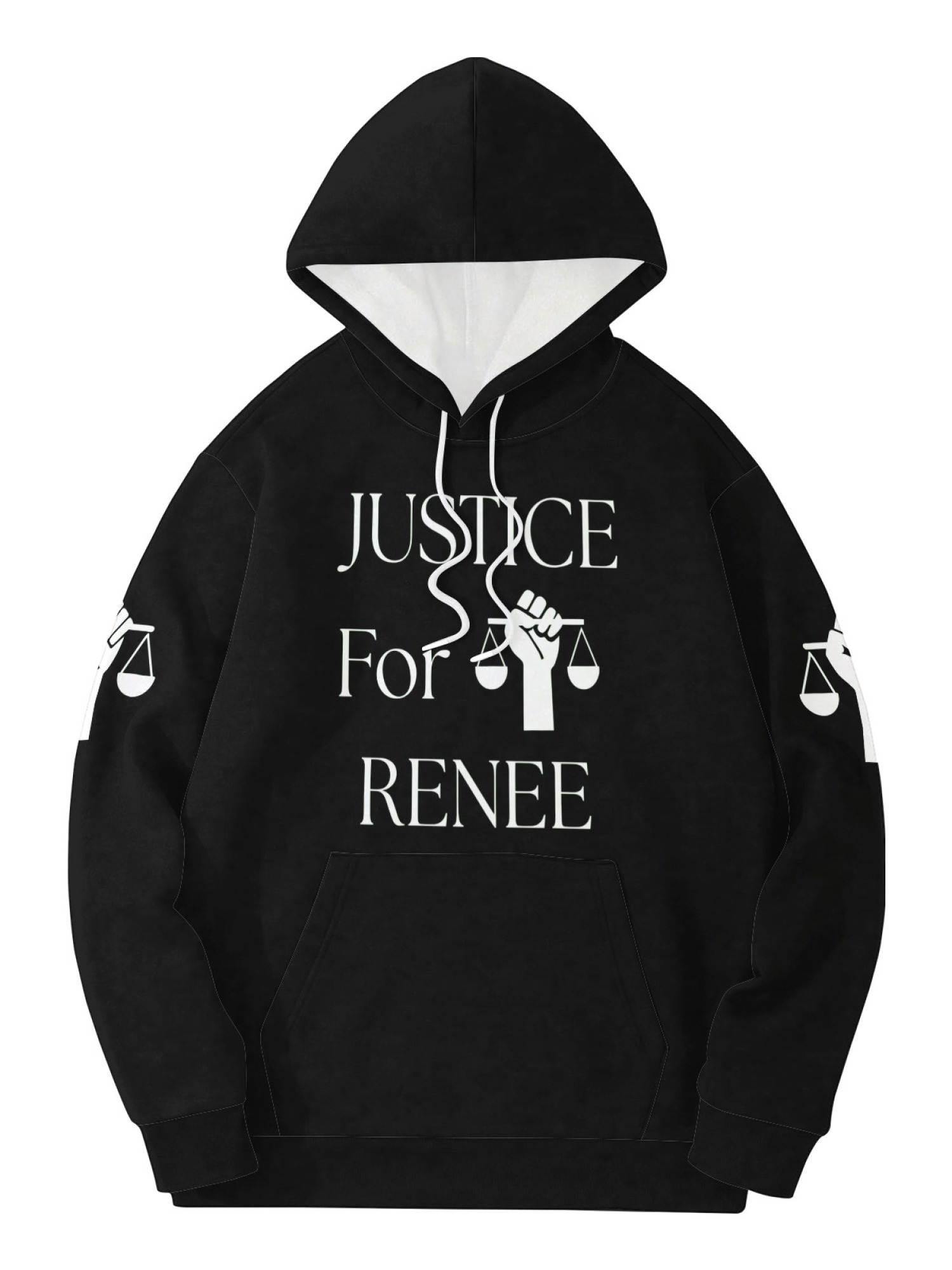 "Justice For Renee" Awareness Hoodie | Unisex Memorial Pullover with Sleeve Graphics