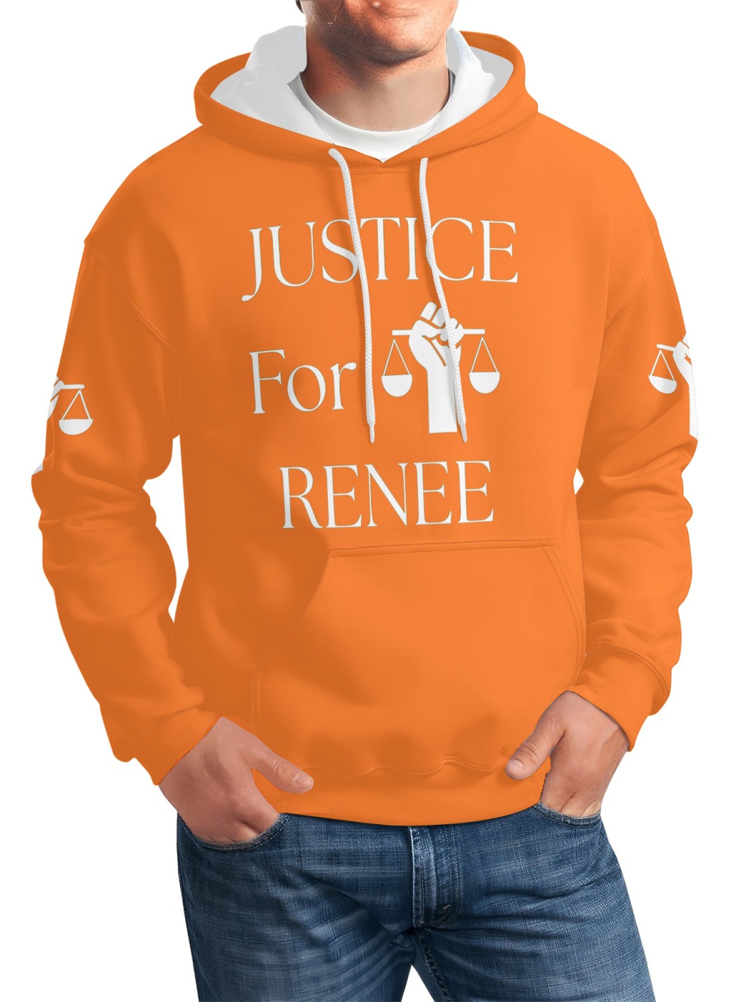 "Justice For Renee" Awareness Hoodie | Unisex Memorial Pullover with Sleeve Graphics