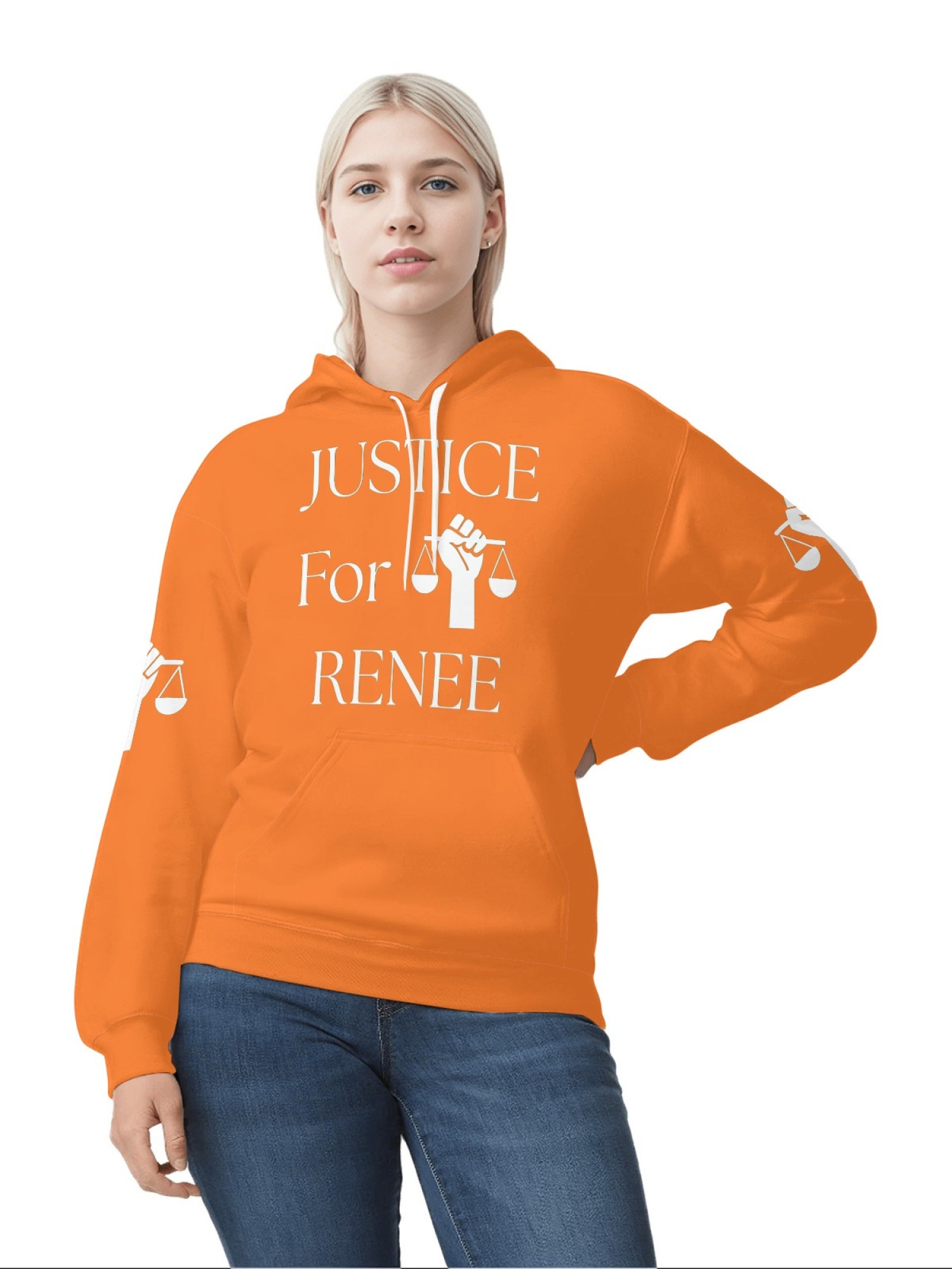 "Justice For Renee" Awareness Hoodie | Unisex Memorial Pullover with Sleeve Graphics