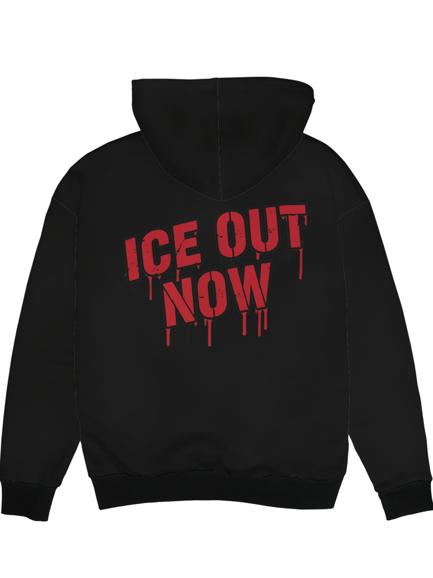"A Mask Can't Hide Coward ICE" Statement Hoodie | Political Activist Pullover with Contrast Trim