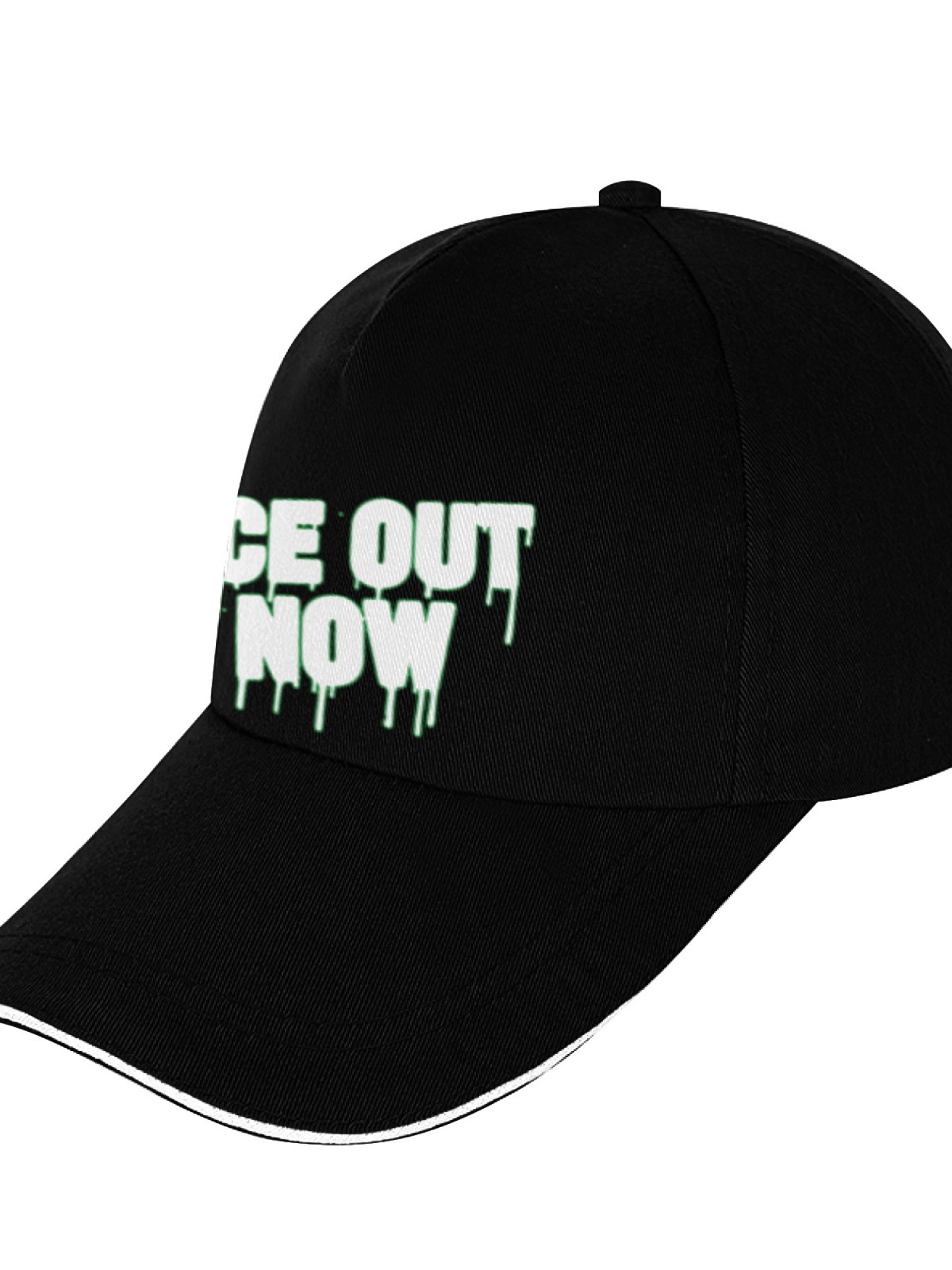 "ICE OUT NOW" Dripping Logo Baseball Cap | Sandwich Bill Streetwear Dad Hat