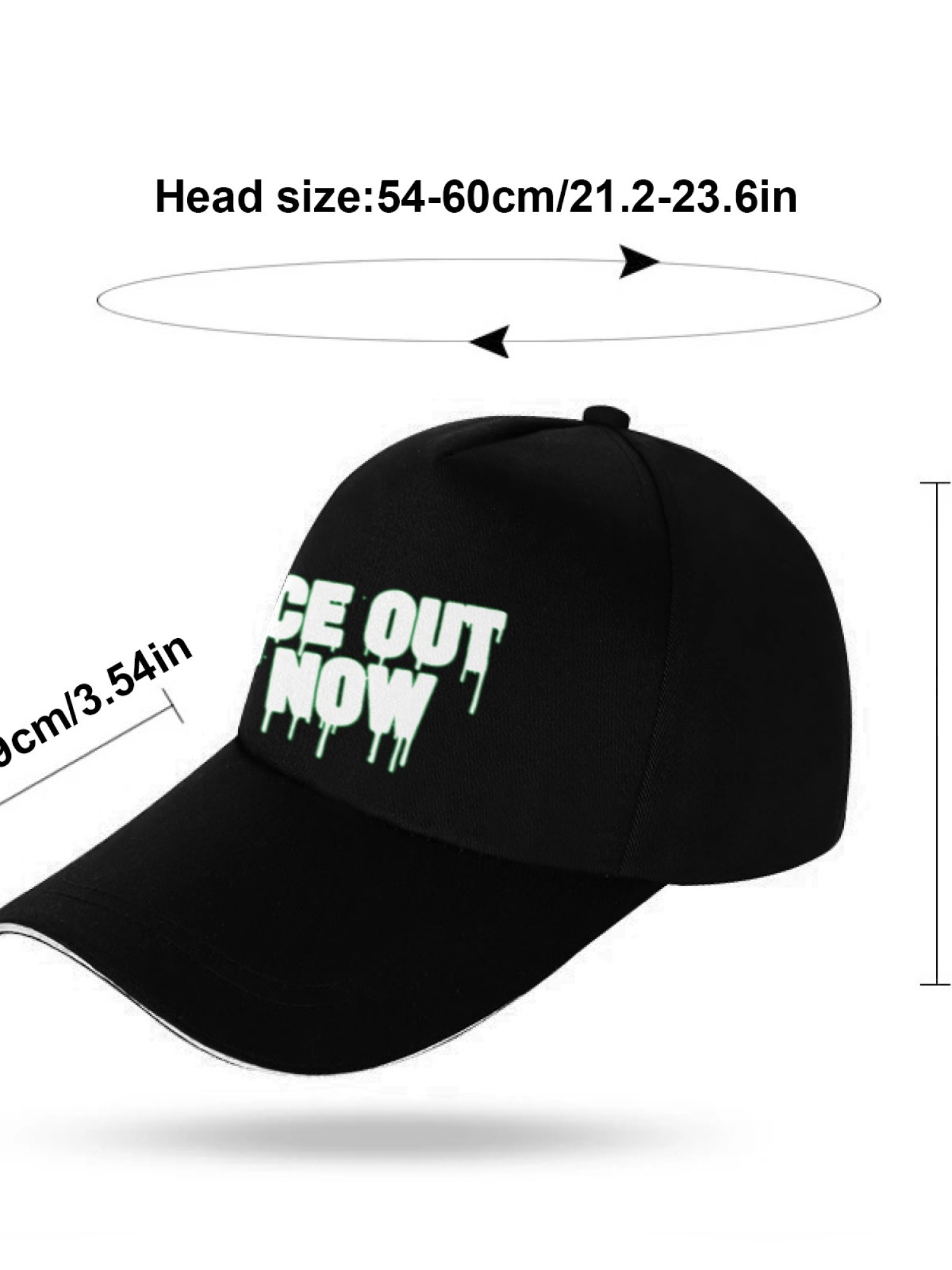 "ICE OUT NOW" Dripping Logo Baseball Cap | Sandwich Bill Streetwear Dad Hat