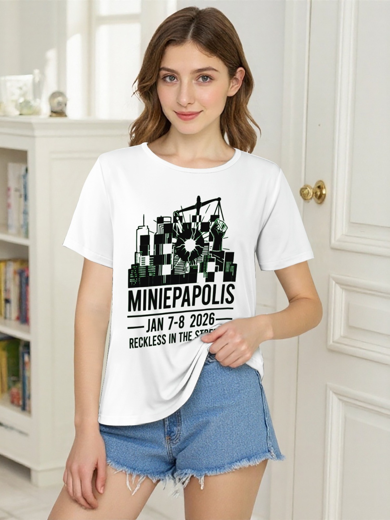 "Reckless In The Streets" Minneapolis Graphic Tee | Women's Commemorative Event T-Shirt