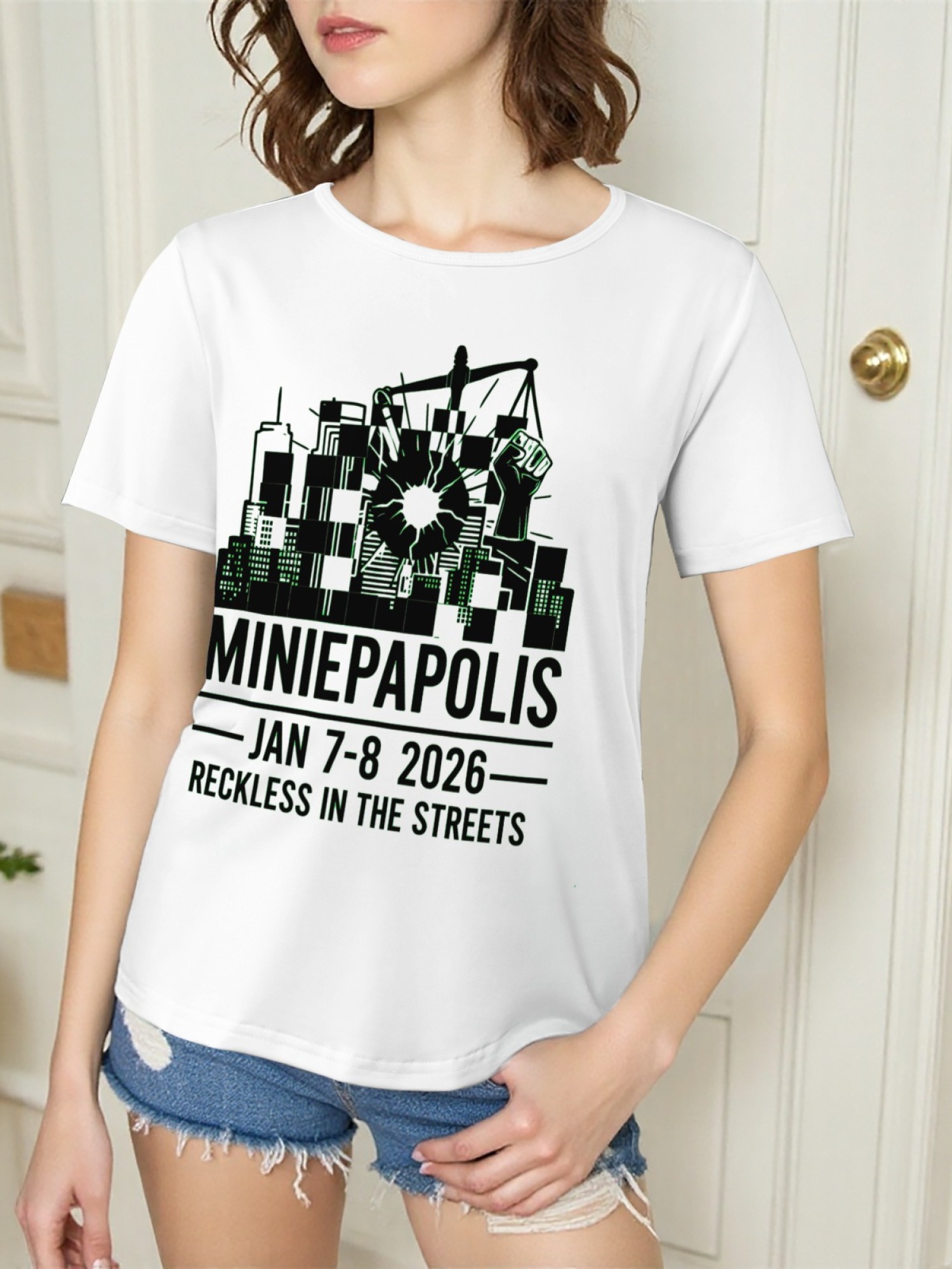 "Reckless In The Streets" Minneapolis Graphic Tee | Women's Commemorative Event T-Shirt