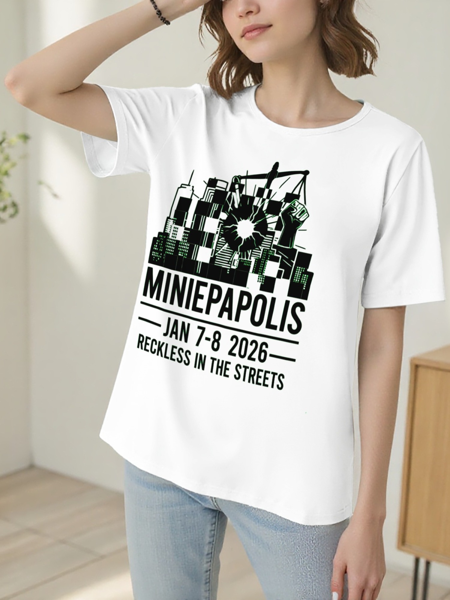 "Reckless In The Streets" Minneapolis Graphic Tee | Women's Commemorative Event T-Shirt