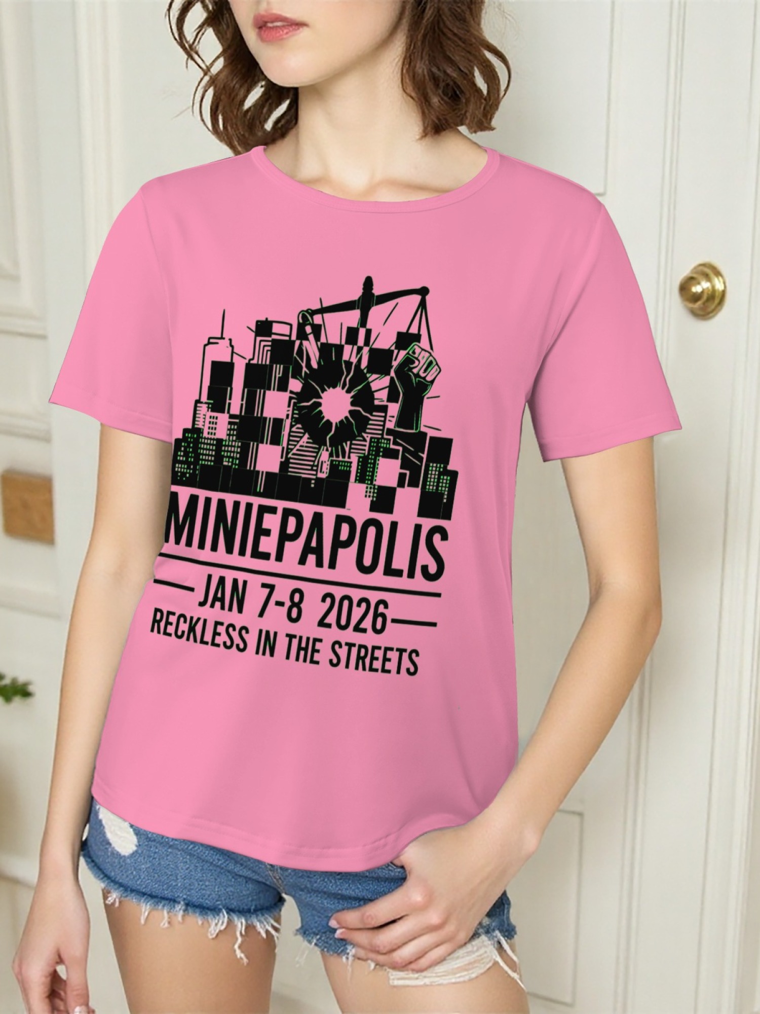 "Reckless In The Streets" Minneapolis Graphic Tee | Women's Commemorative Event T-Shirt