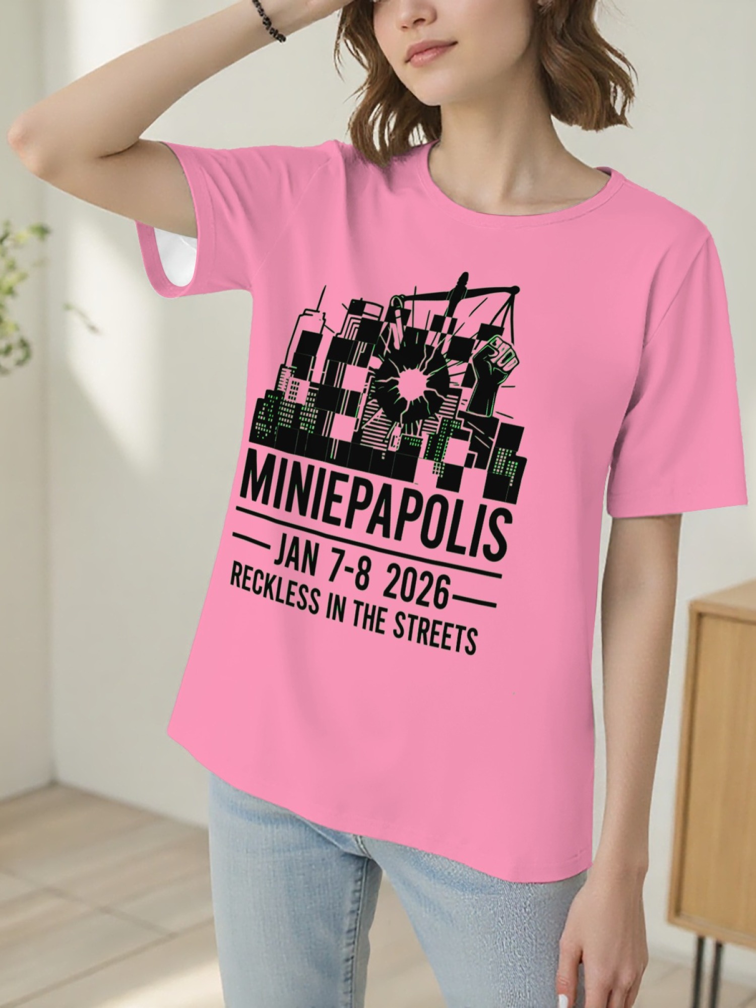 "Reckless In The Streets" Minneapolis Graphic Tee | Women's Commemorative Event T-Shirt