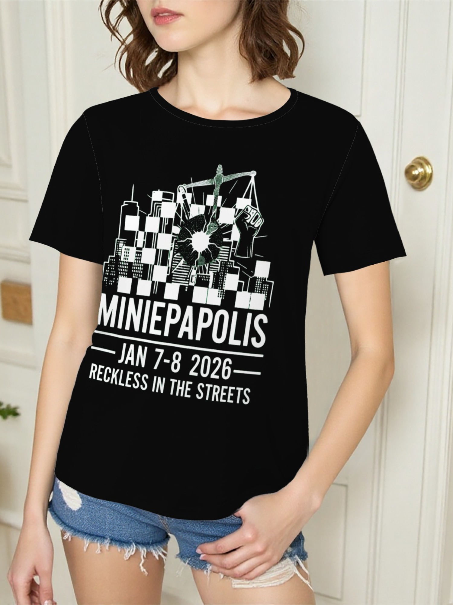 "Reckless In The Streets" Minneapolis Graphic Tee | Women's Commemorative Event T-Shirt