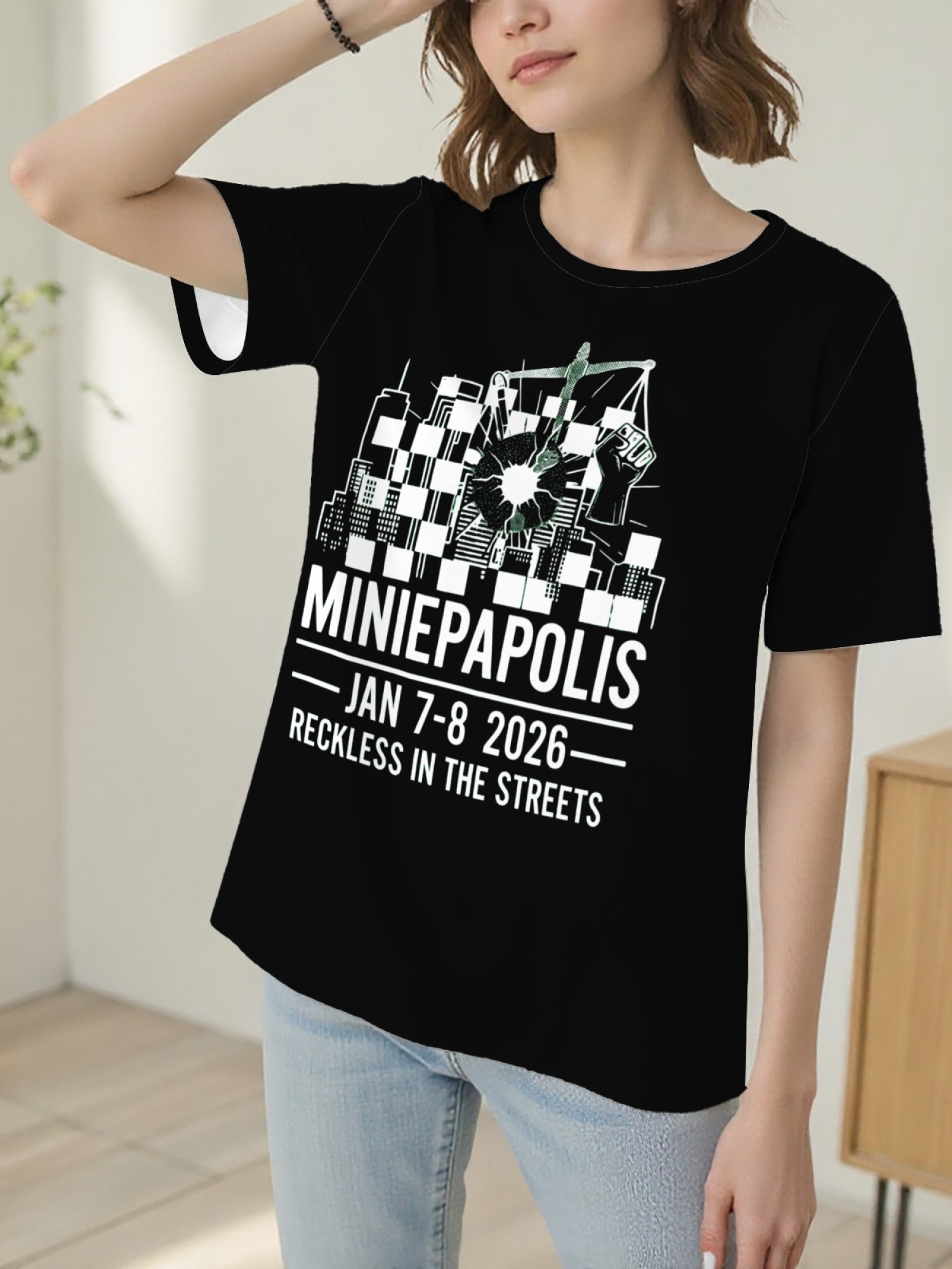 "Reckless In The Streets" Minneapolis Graphic Tee | Women's Commemorative Event T-Shirt