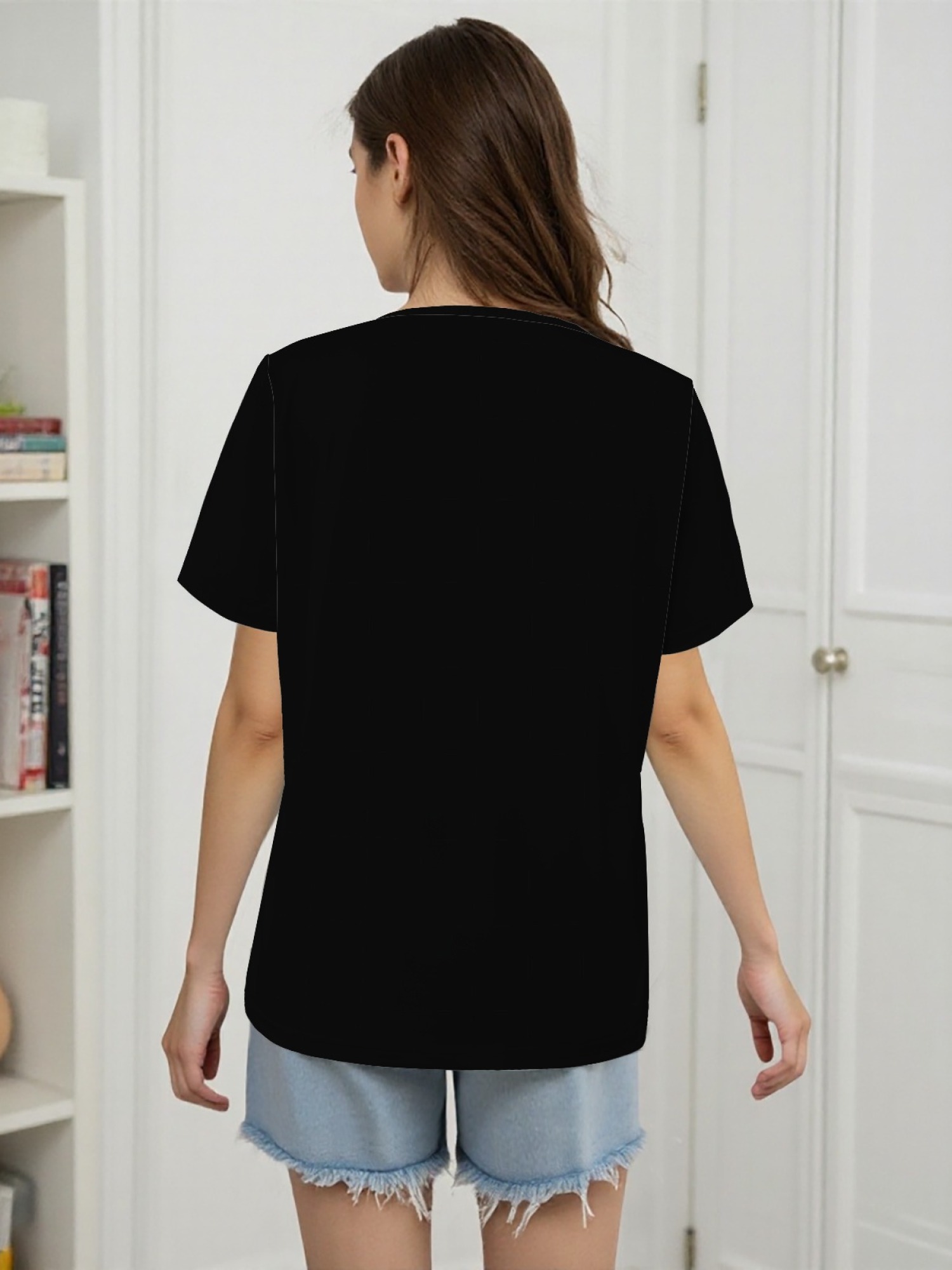 Women's Leopard Print Game Day Football T-Shirt - Casual Short Sleeve Graphic Tee