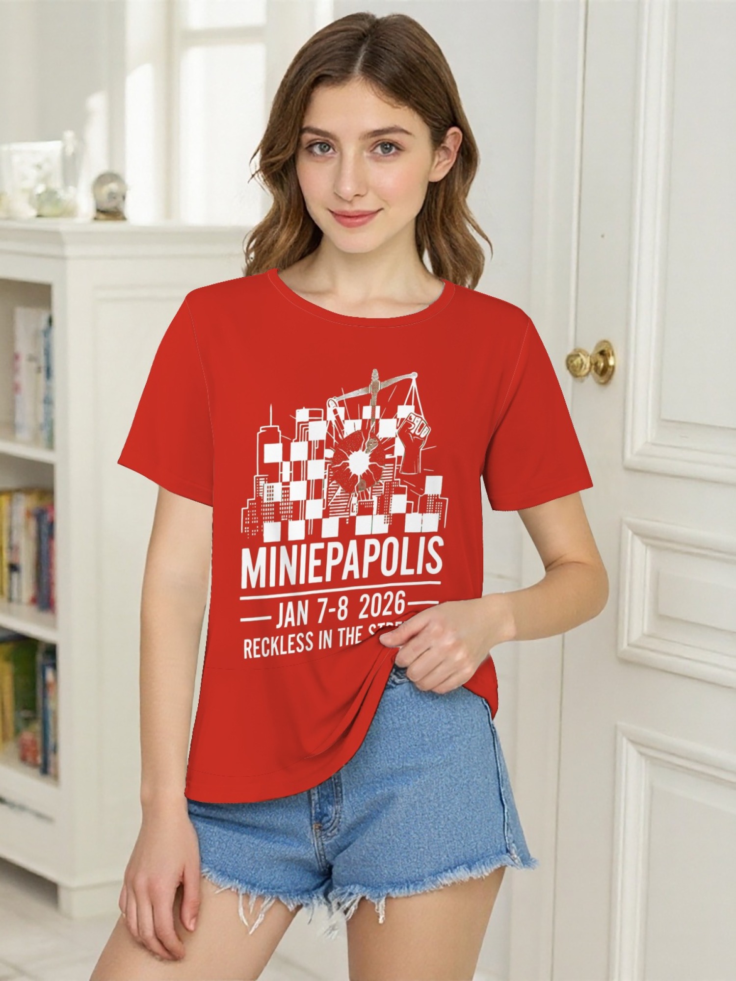 "Reckless In The Streets" Minneapolis Graphic Tee | Women's Commemorative Event T-Shirt