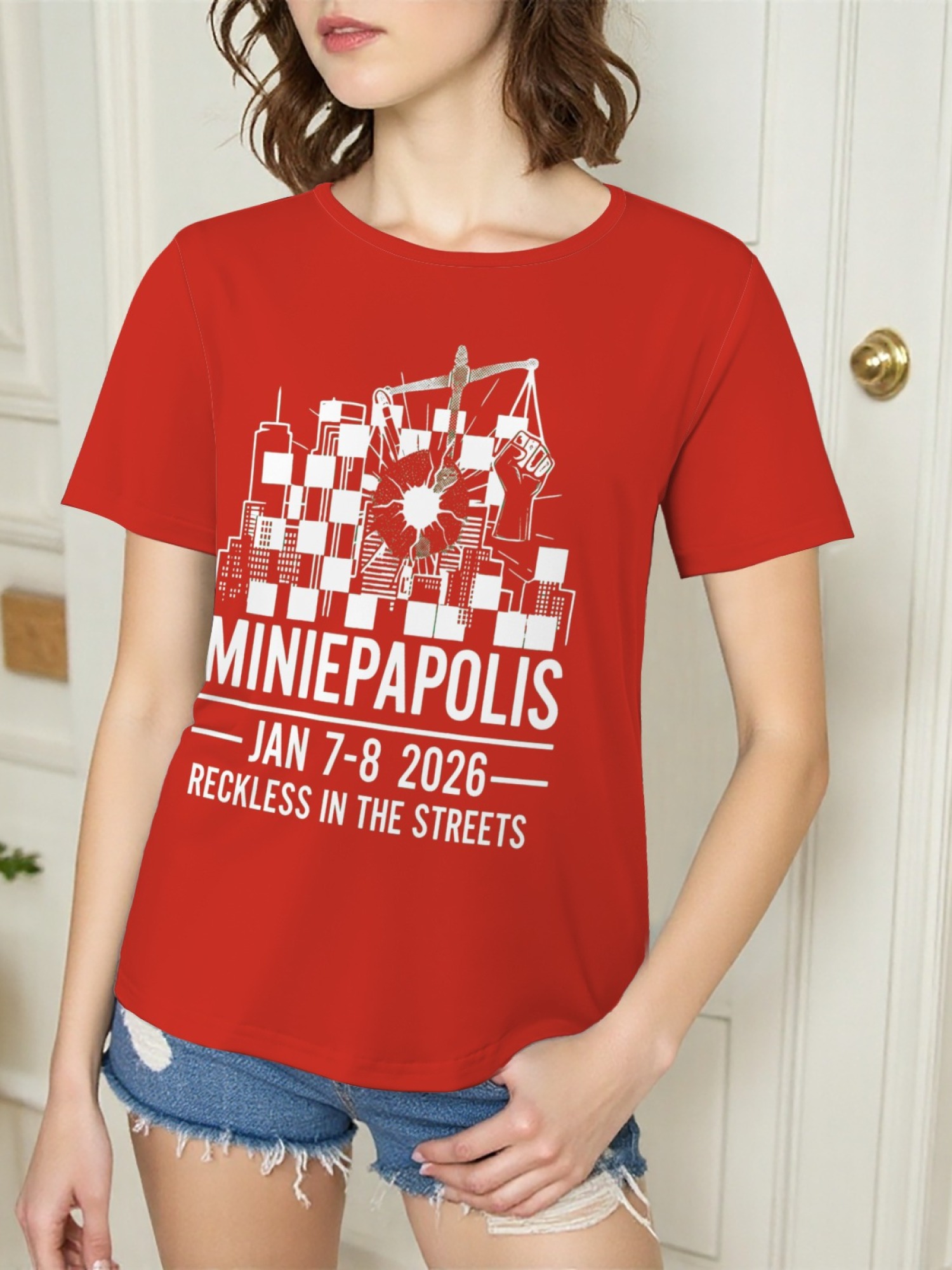 "Reckless In The Streets" Minneapolis Graphic Tee | Women's Commemorative Event T-Shirt