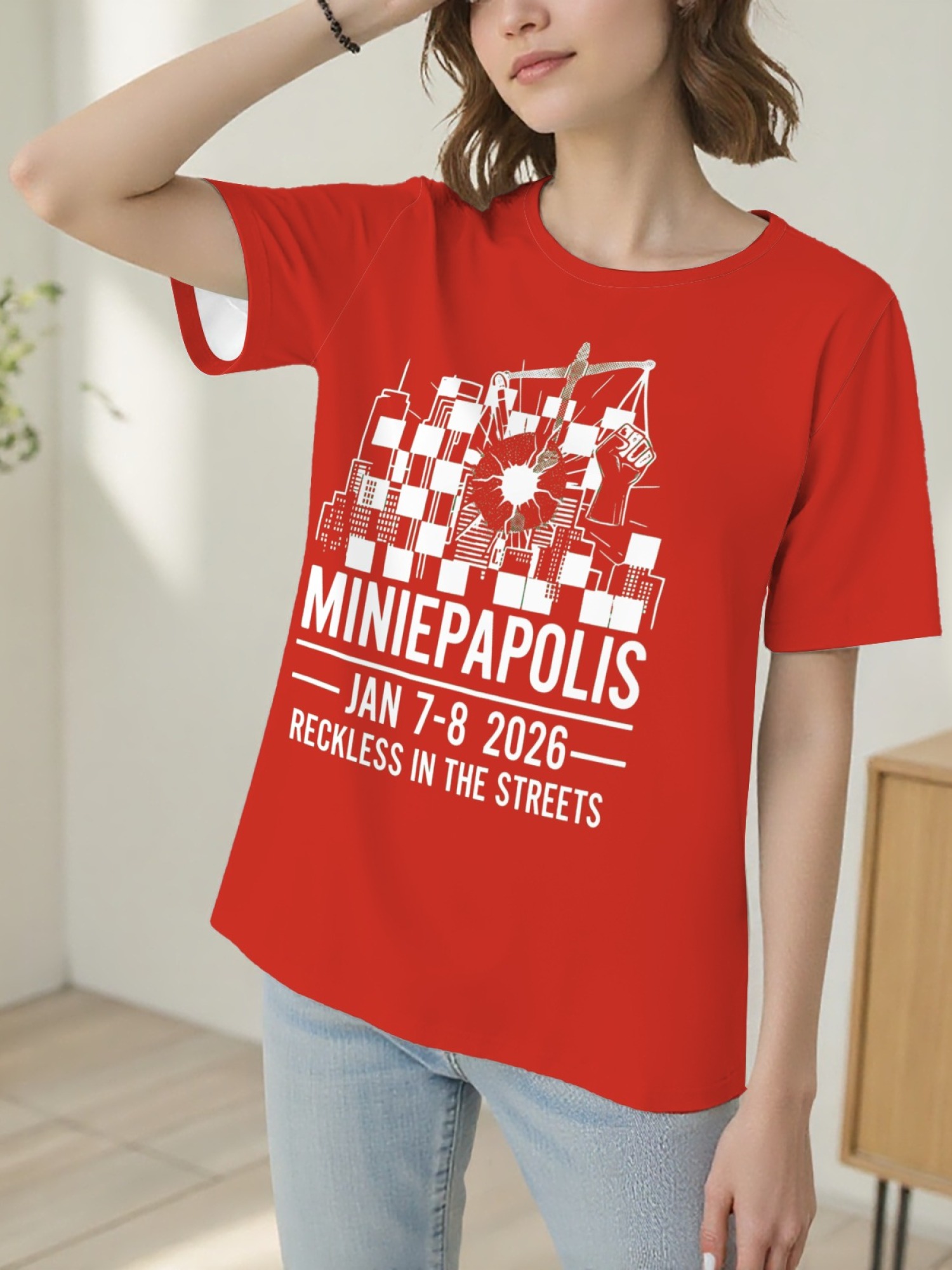 "Reckless In The Streets" Minneapolis Graphic Tee | Women's Commemorative Event T-Shirt