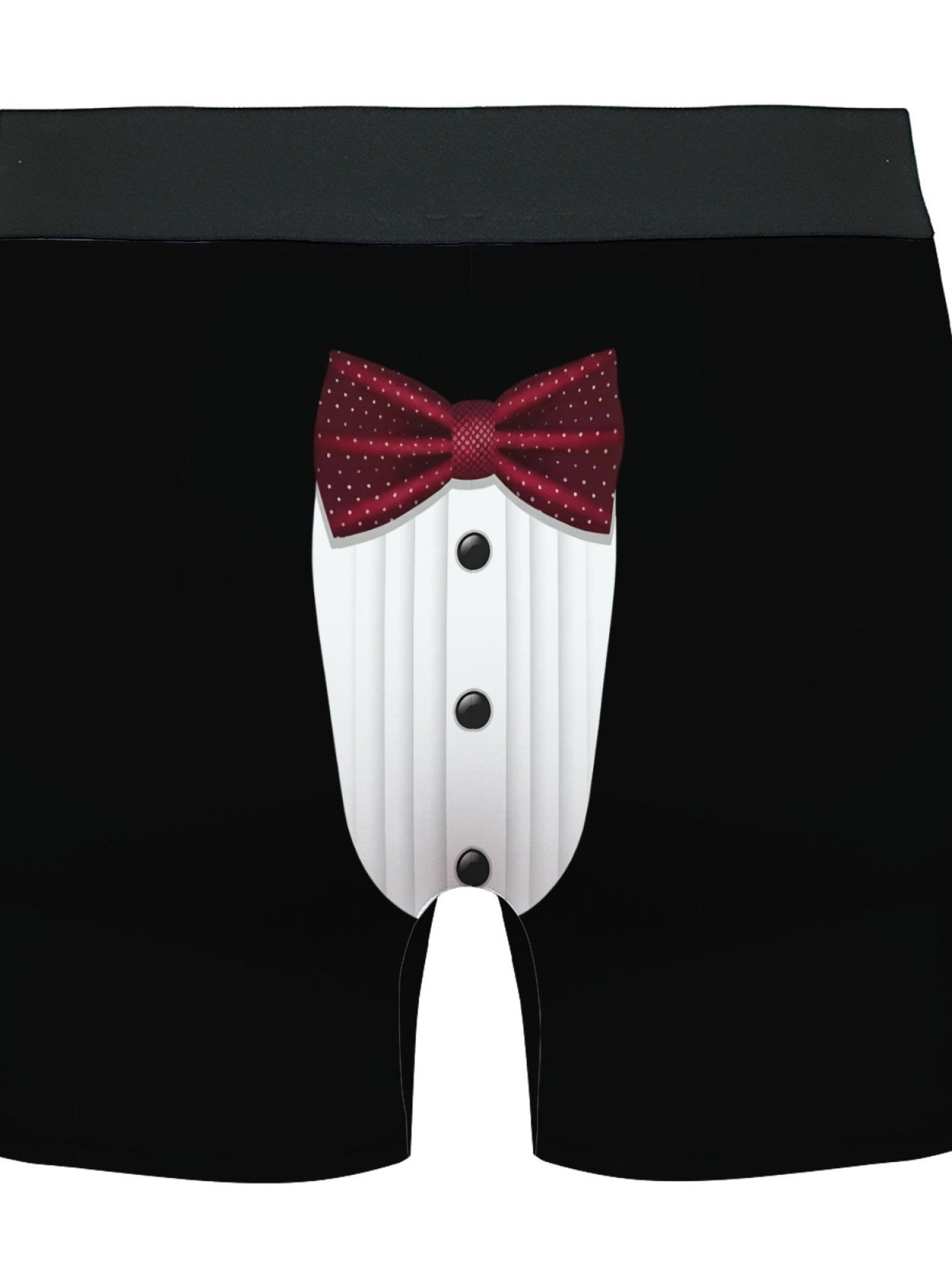 "The Gentleman" Tuxedo Men's Trunks & Mustache Socks Set | Funny Groom & Bachelor Gift Bundle