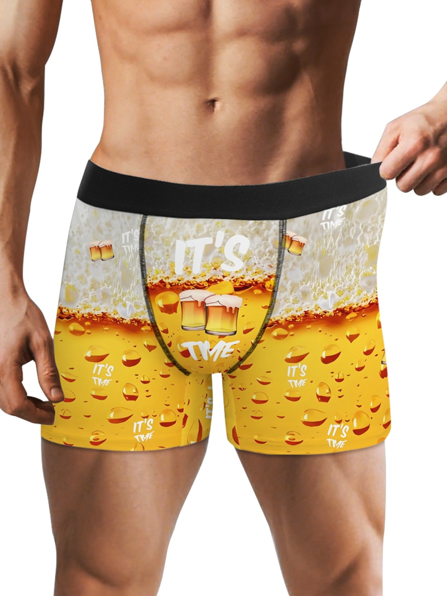 "It's Beer Time" Men's Trunks & Socks Set | Funny Drinking & Party Gift Bundle