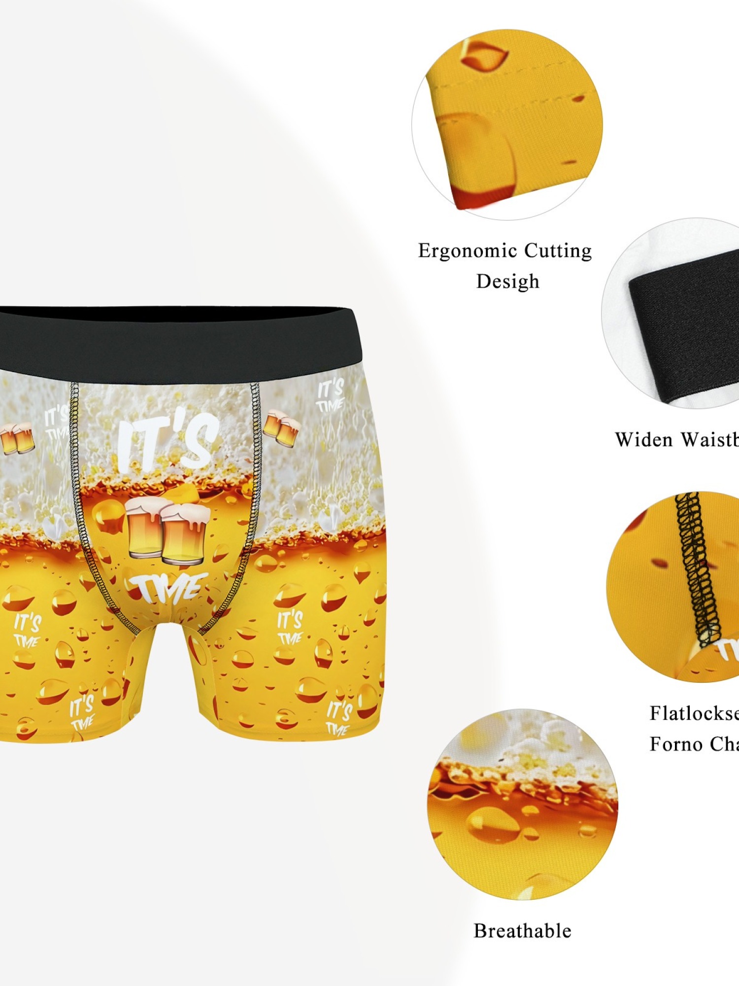 "It's Beer Time" Men's Trunks & Socks Set | Funny Drinking & Party Gift Bundle