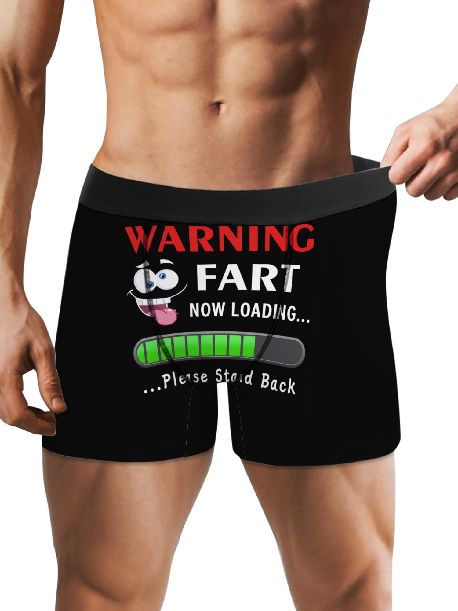 "Warning: Fart Loading" Men's Trunks & Socks Set | Hilarious Gag Gift Bundle