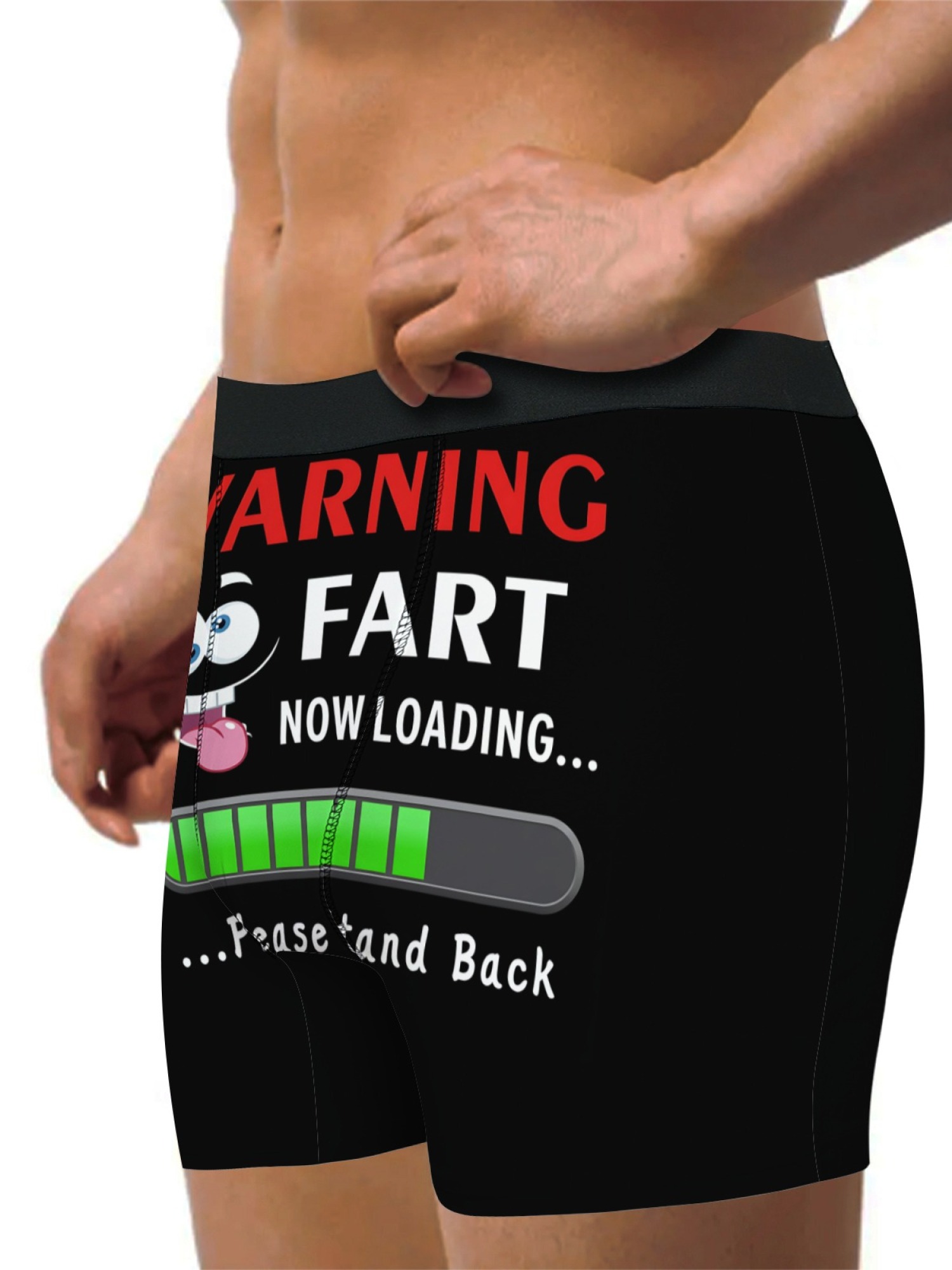"Warning: Fart Loading" Men's Trunks & Socks Set | Hilarious Gag Gift Bundle