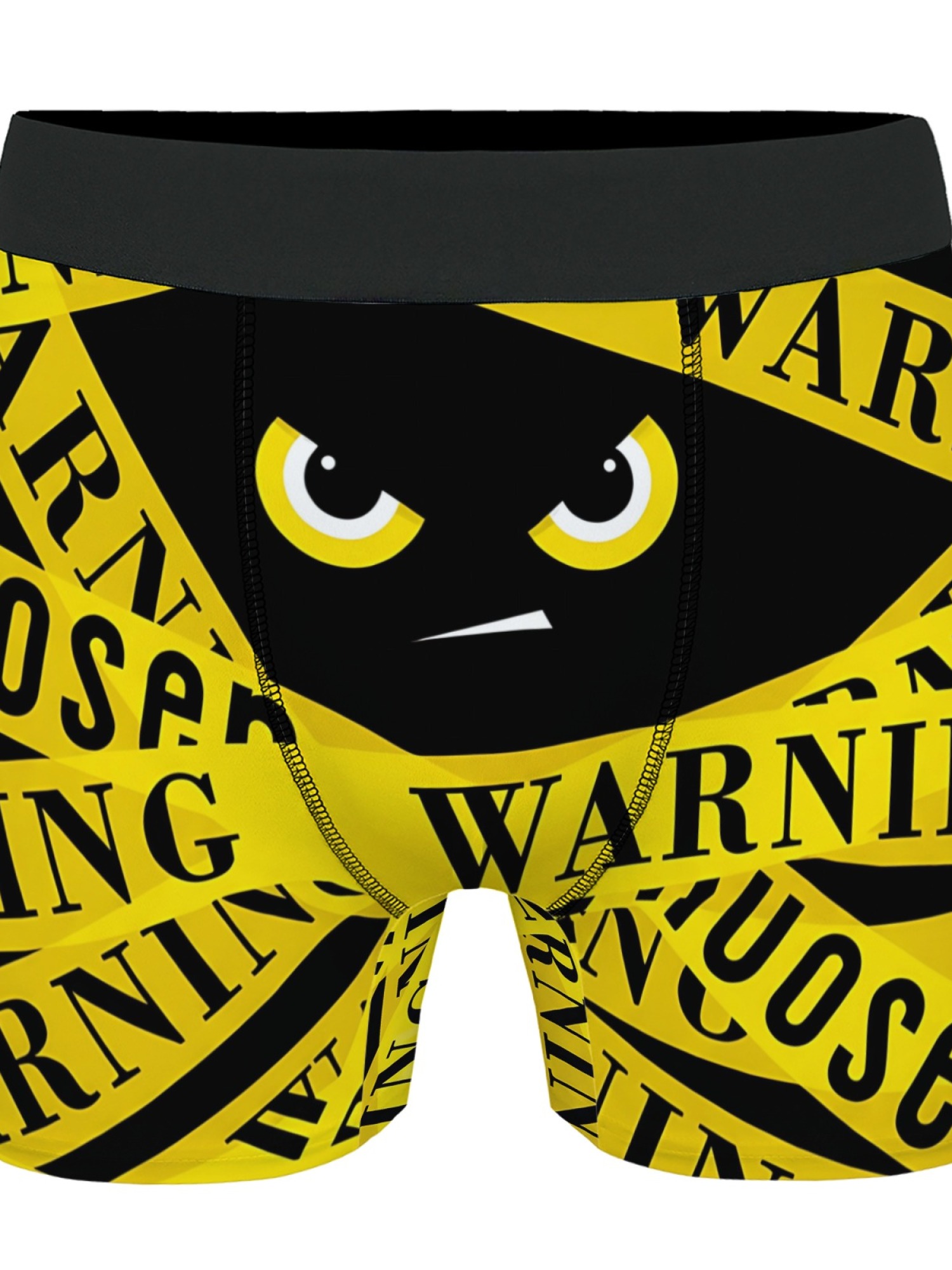 "Danger Zone" Men's Warning Tape Trunks & Socks Set | Funny Caution Novelty Bundle