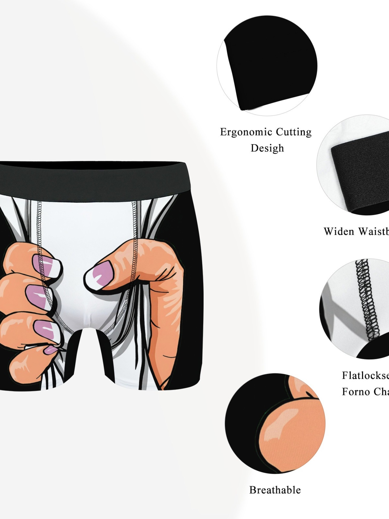 "I'm Taken" Grabbing Hand Men's Trunks & Love Socks Set | Naughty Valentine's Gift Bundle