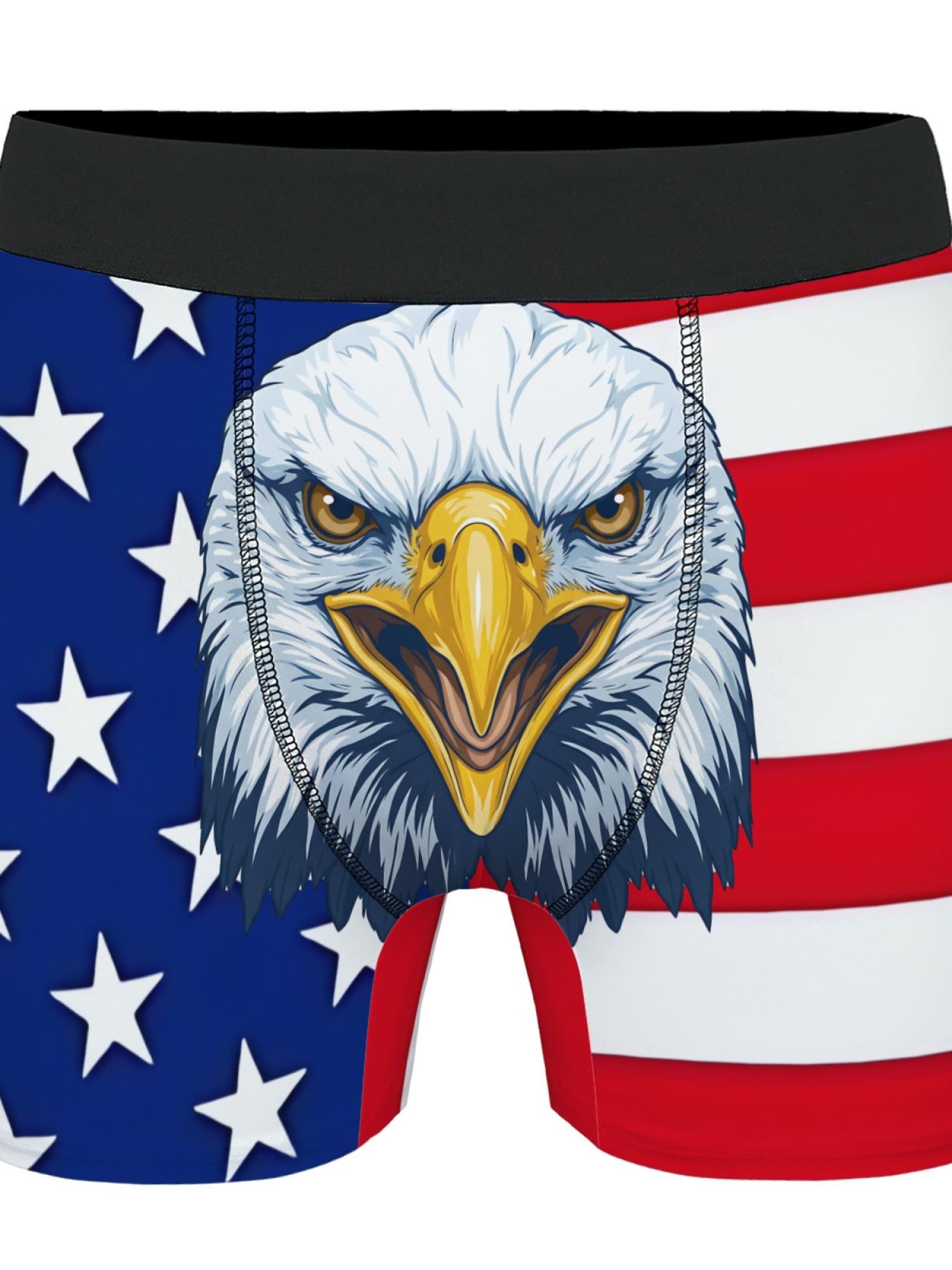 "Freedom Eagle" Men's USA Flag Trunks & Socks Set | Patriotic 4th of July Bundle
