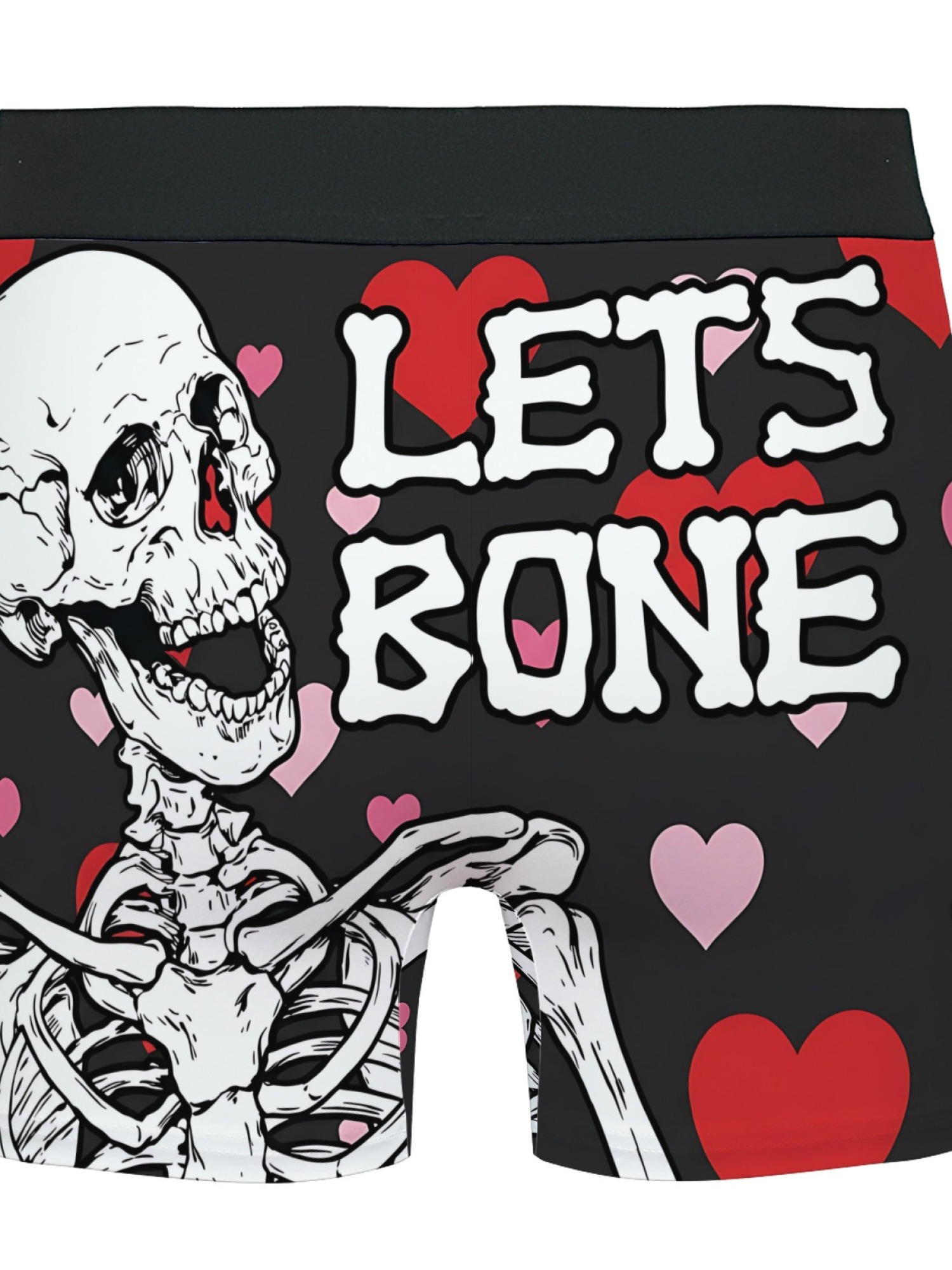 "Let's Bone" Skeleton Men's Boxer Briefs & Socks Set | Funny Naughty Valentine's Gift Bundle