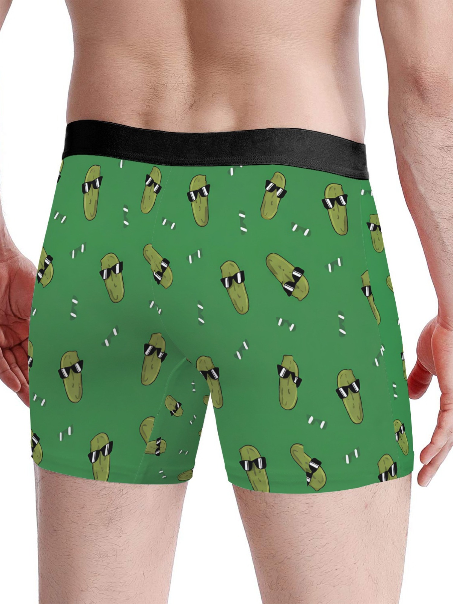 "The Big Dill" Men's Pickle Trunks & Socks Set | Funny Cool Cucumber Gift Bundle