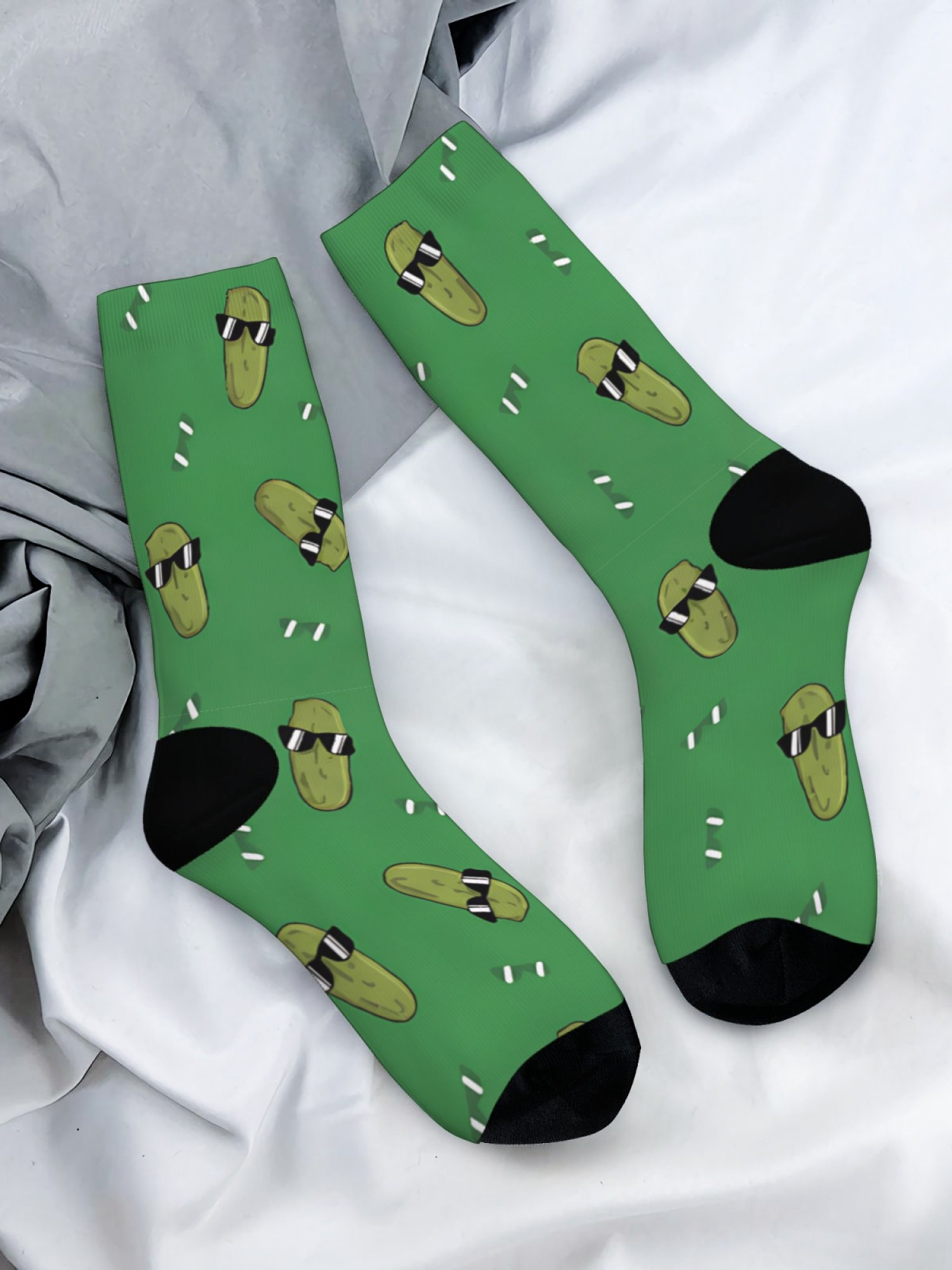 "The Big Dill" Men's Pickle Trunks & Socks Set | Funny Cool Cucumber Gift Bundle