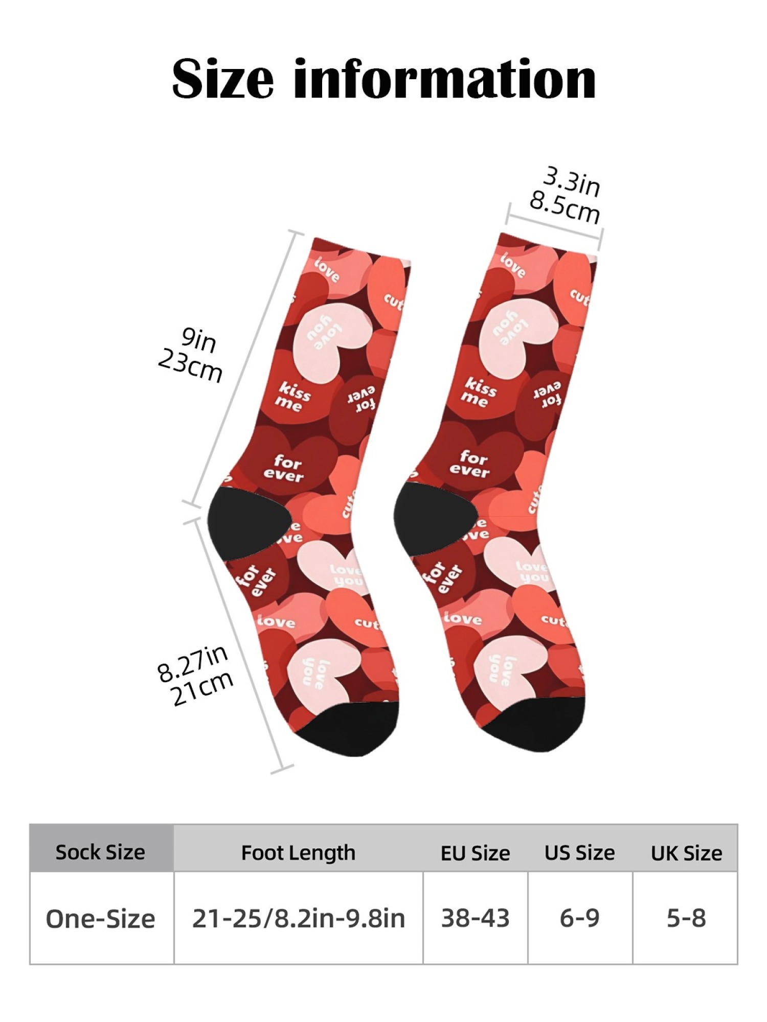 "Candy Love" Men's Boxer Briefs & Socks Set | Romantic Conversation Hearts Gift Bundle