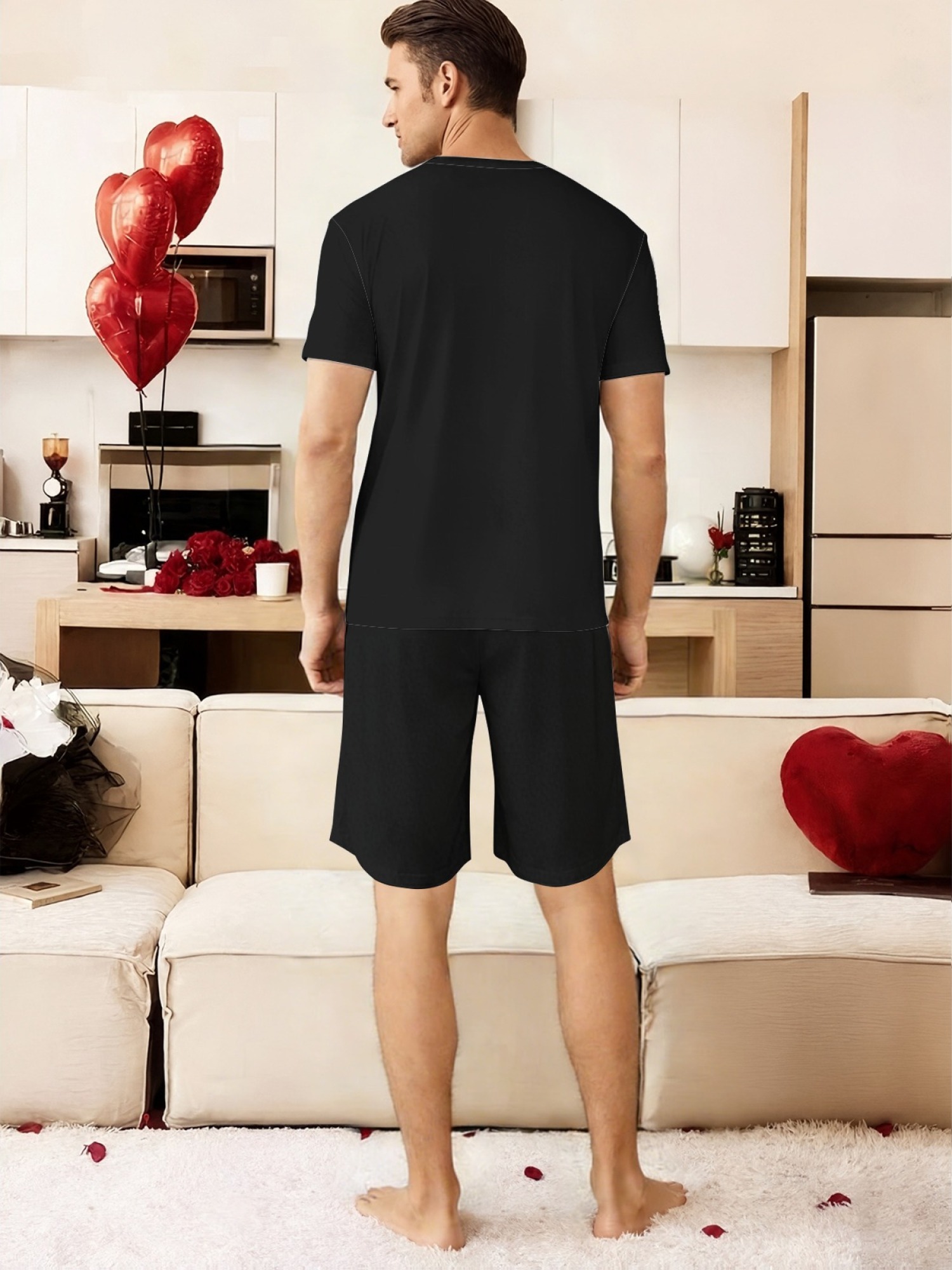 "Naughty Devil" Matching Couples Pajama Set | Funny 'Put the D in Devil' Lounge Outfit