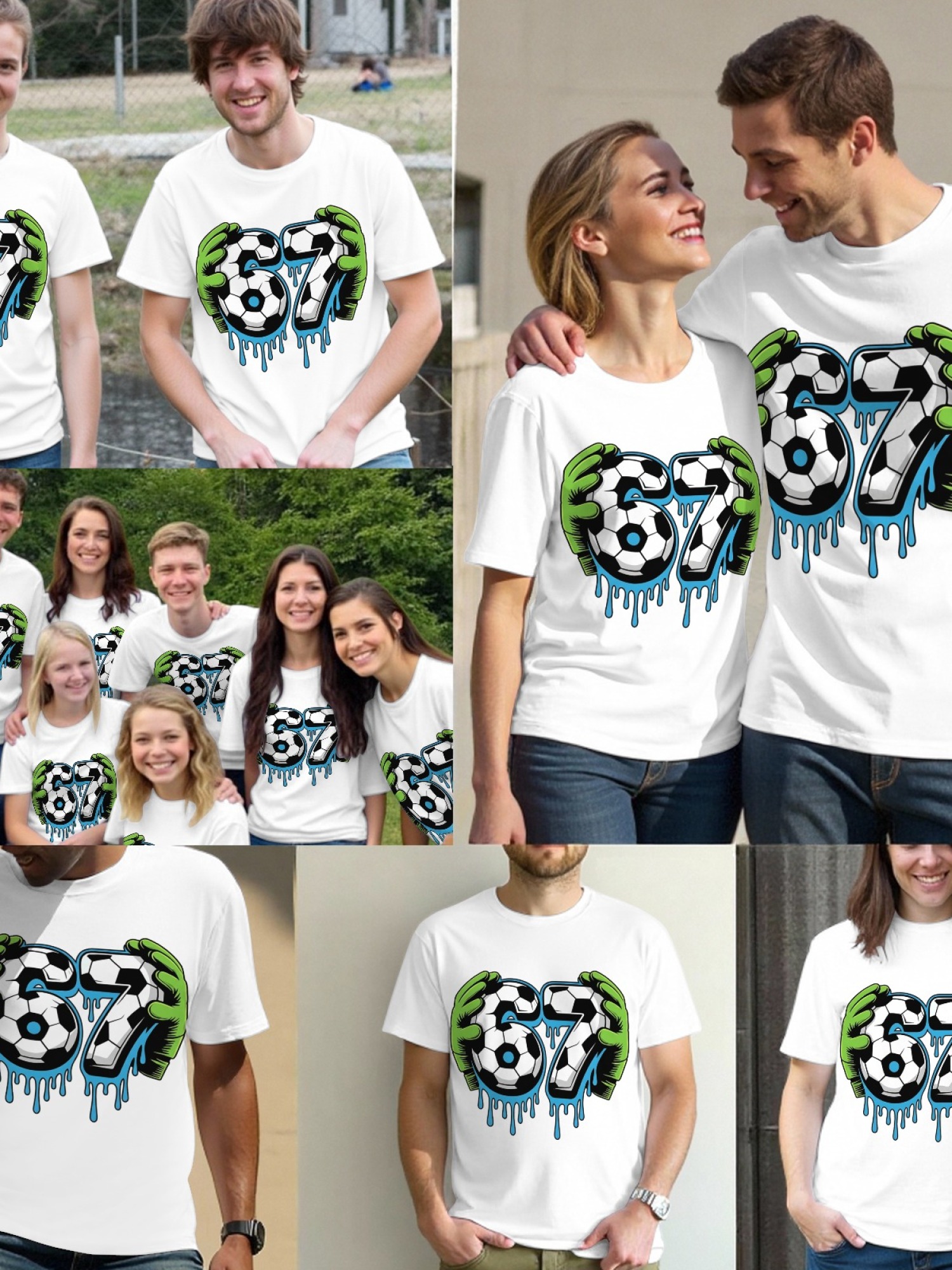 Graffiti Soccer Goalkeeper T-Shirt - Urban Drip Style Number 67 Graphic Tee