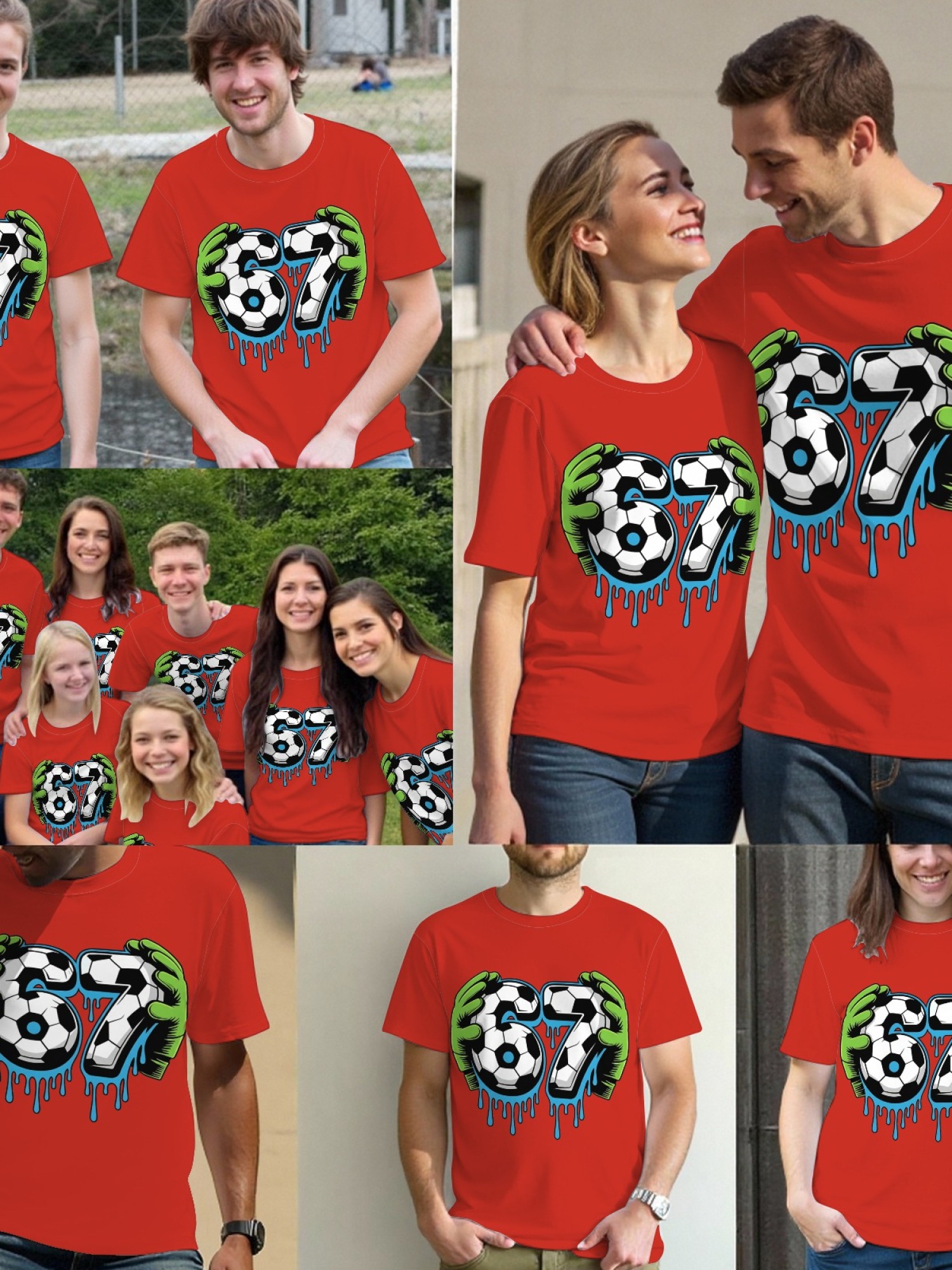Graffiti Soccer Goalkeeper T-Shirt - Urban Drip Style Number 67 Graphic Tee