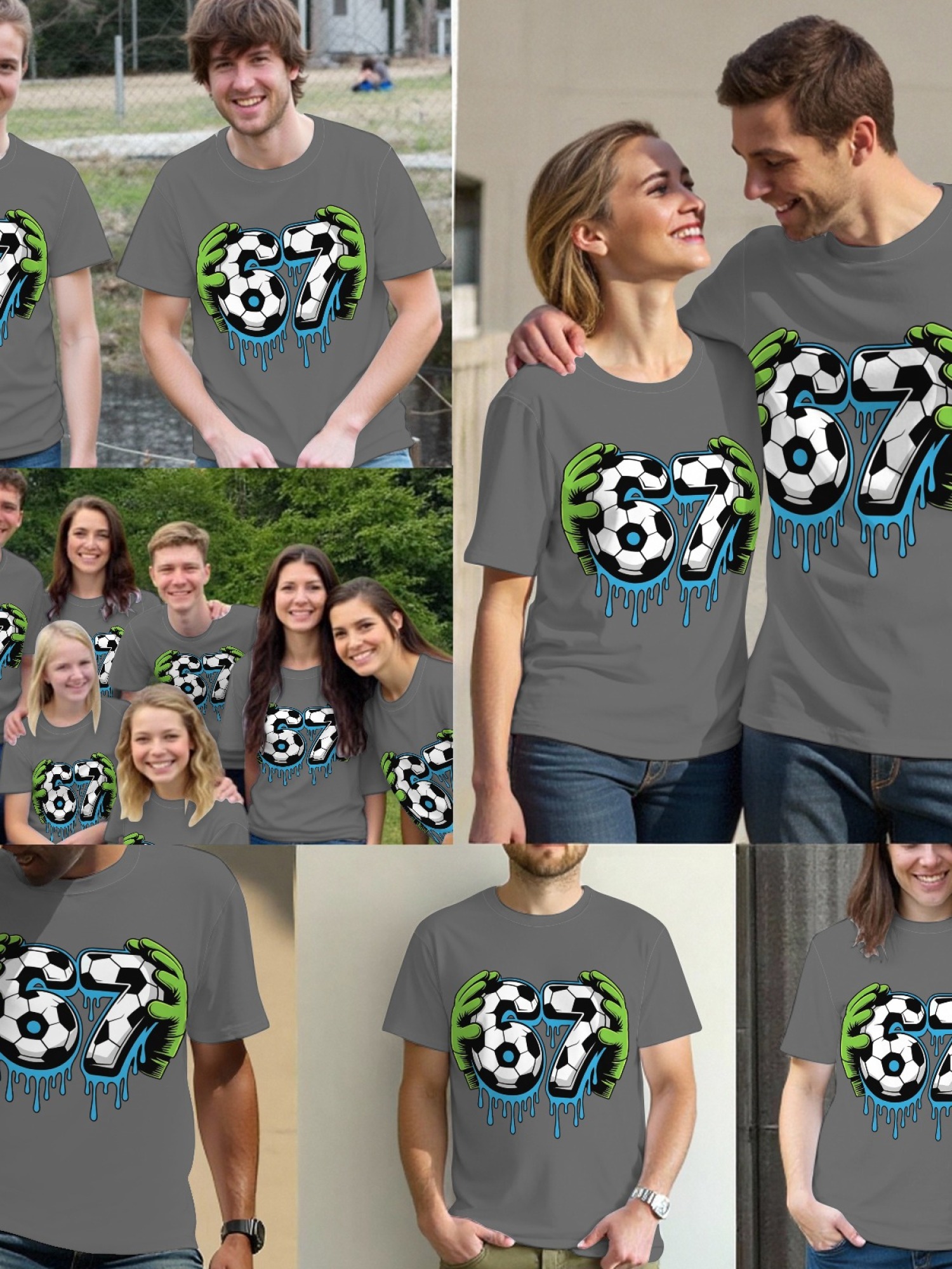 Graffiti Soccer Goalkeeper T-Shirt - Urban Drip Style Number 67 Graphic Tee