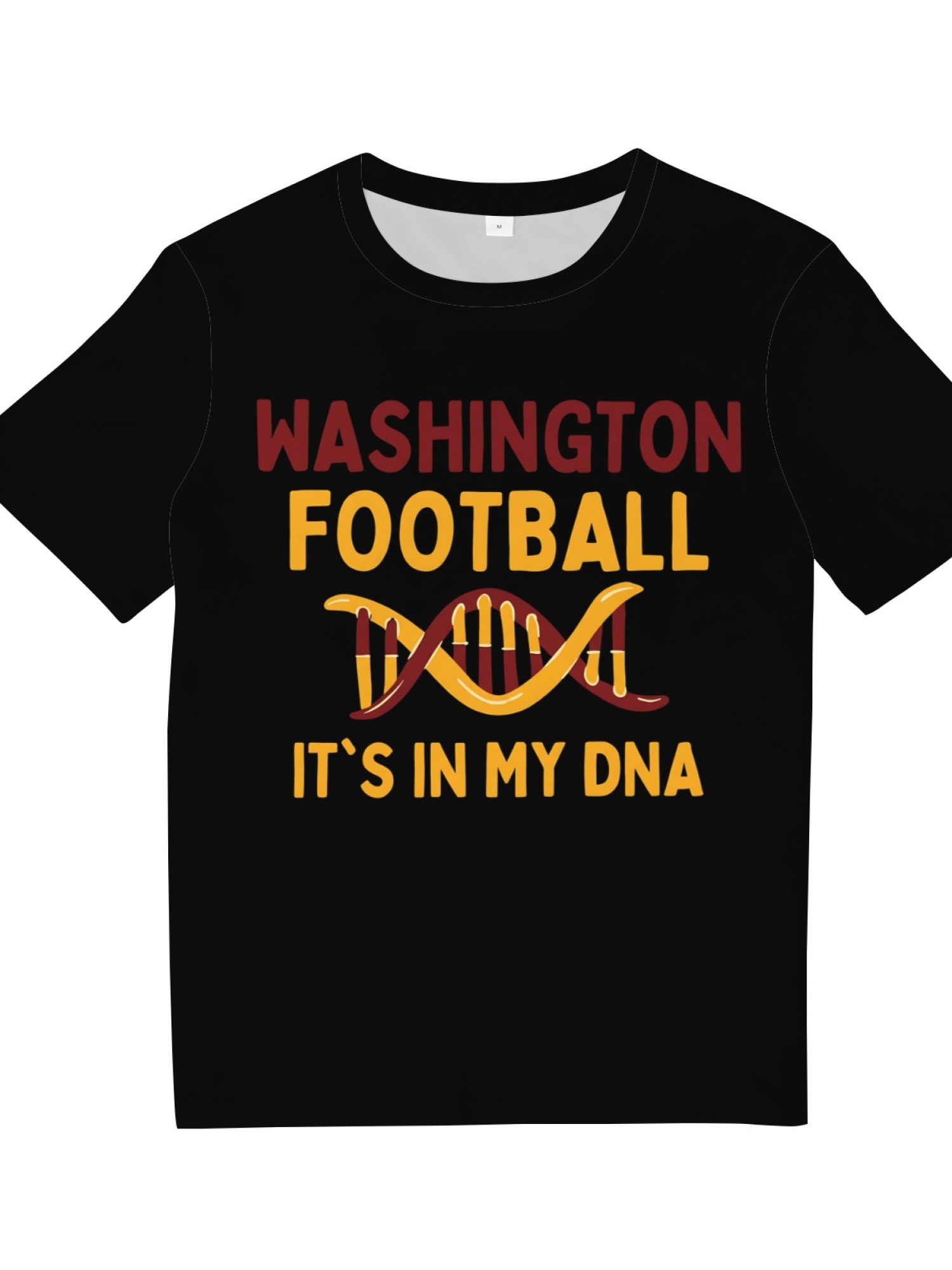 Washington Football It's In My DNA Men’s Premium Cotton T-Shirt - Burgundy & Gold