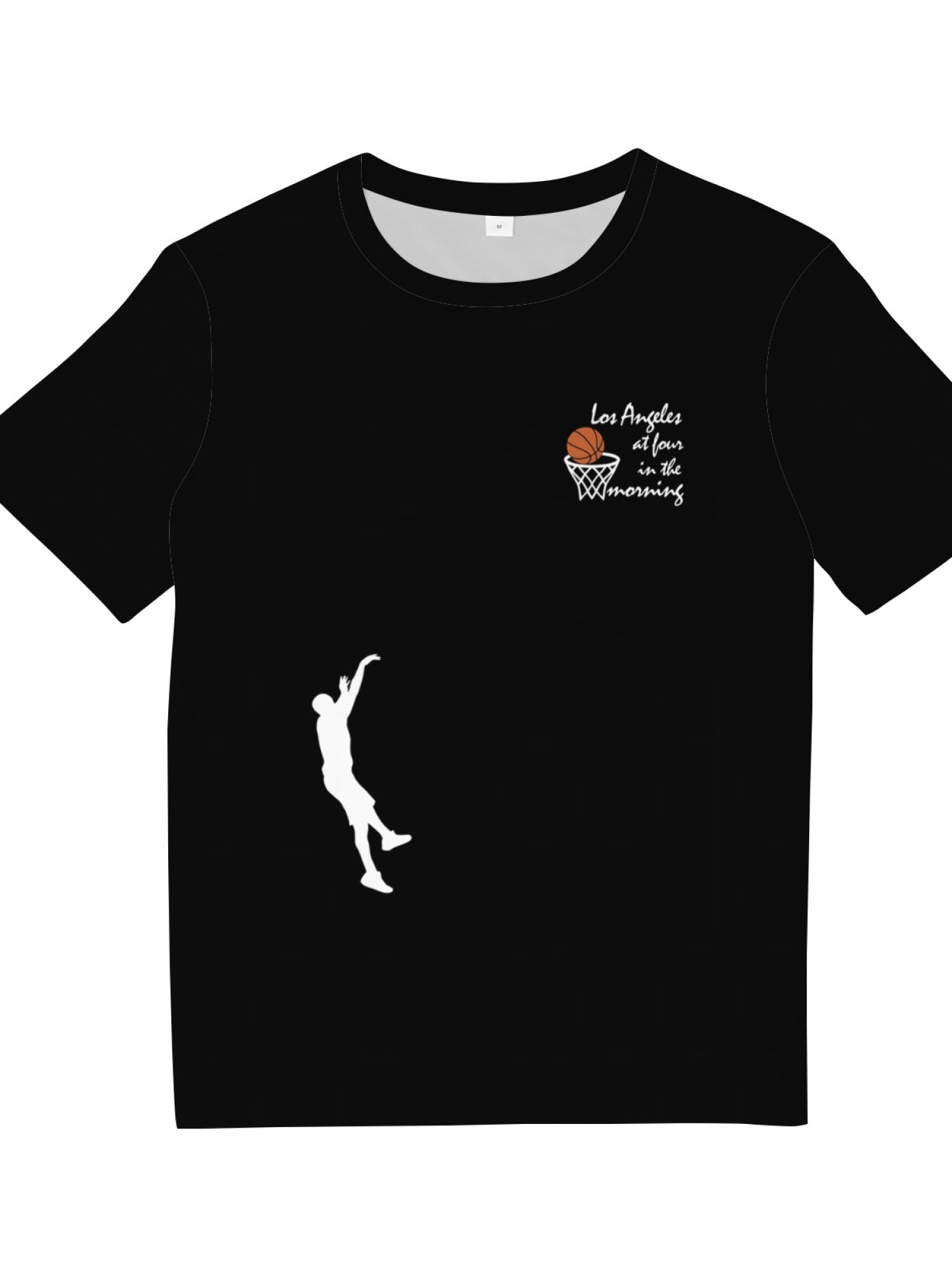 Mamba Mentality "Los Angeles at Four in the Morning" Basketball Graphic T-Shirt - Men's Cotton Tee