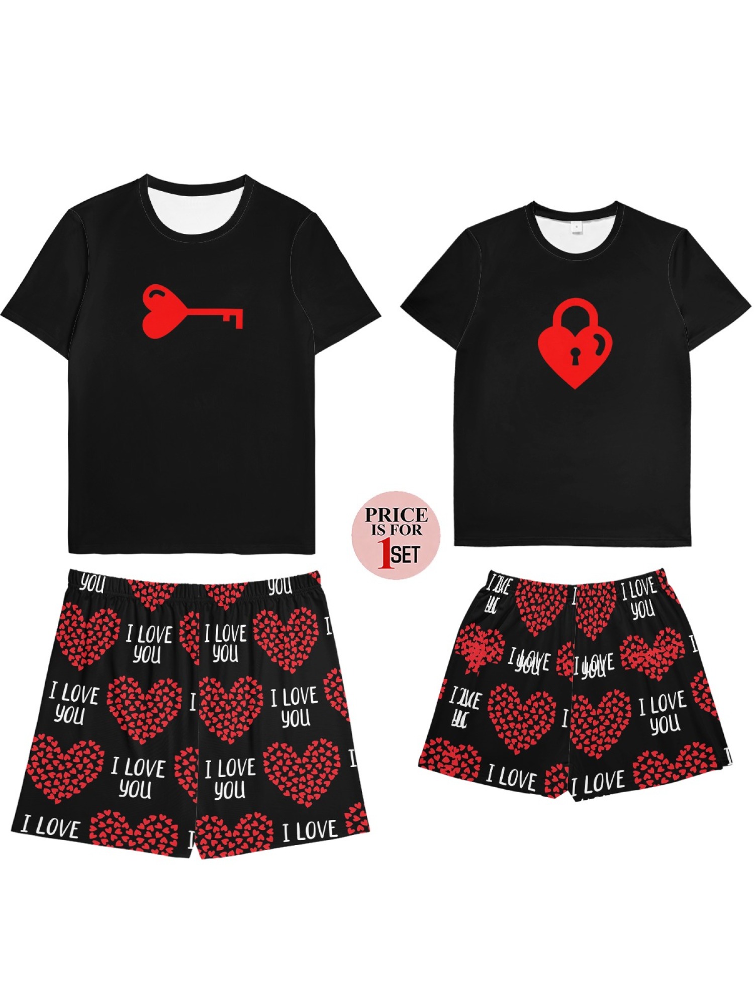 "Key to My Heart" Matching Couples Outfit | Romantic Lock & Key Summer Set