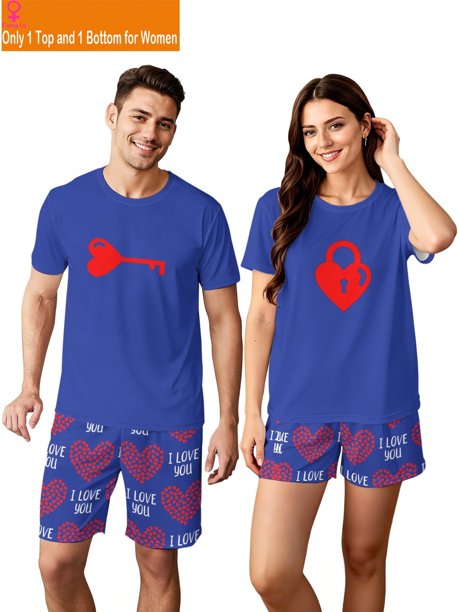 "Key to My Heart" Matching Couples Outfit | Romantic Lock & Key Summer Set