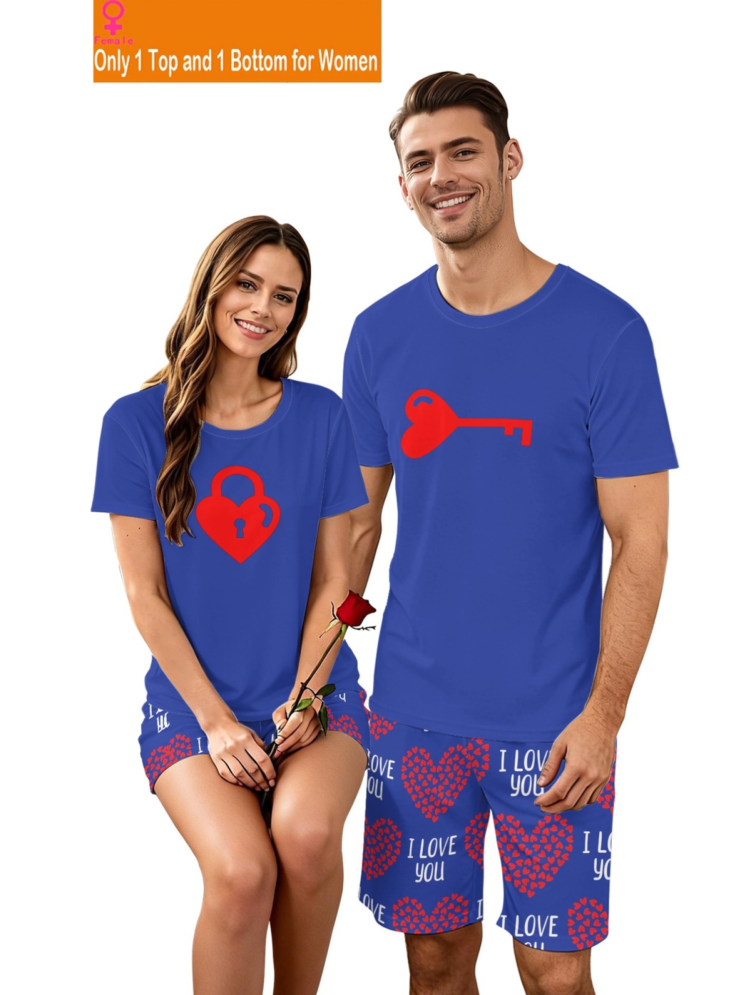 "Key to My Heart" Matching Couples Outfit | Romantic Lock & Key Summer Set